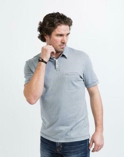 Sharply 157975 Men’s Alex Polo Tee Short Sleeve Gunmetal Grey Sz. XL