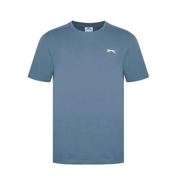 Mens Slazenger 100% Cotton Plain Crew Neck T Shirt XS S M L XL XXL 3XL 4XL BNWT