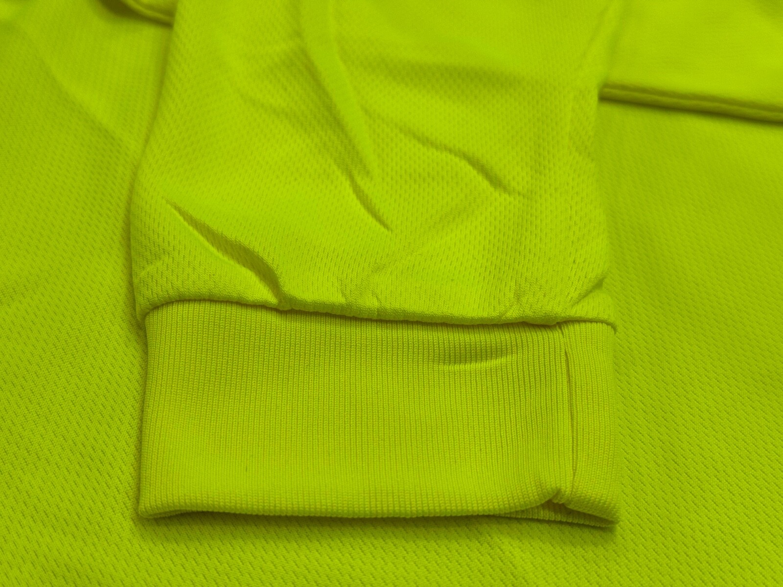 DRI-FIT Performance Long Sleeve T-Shirts, UPF 50+ Sun Protection Safety Green