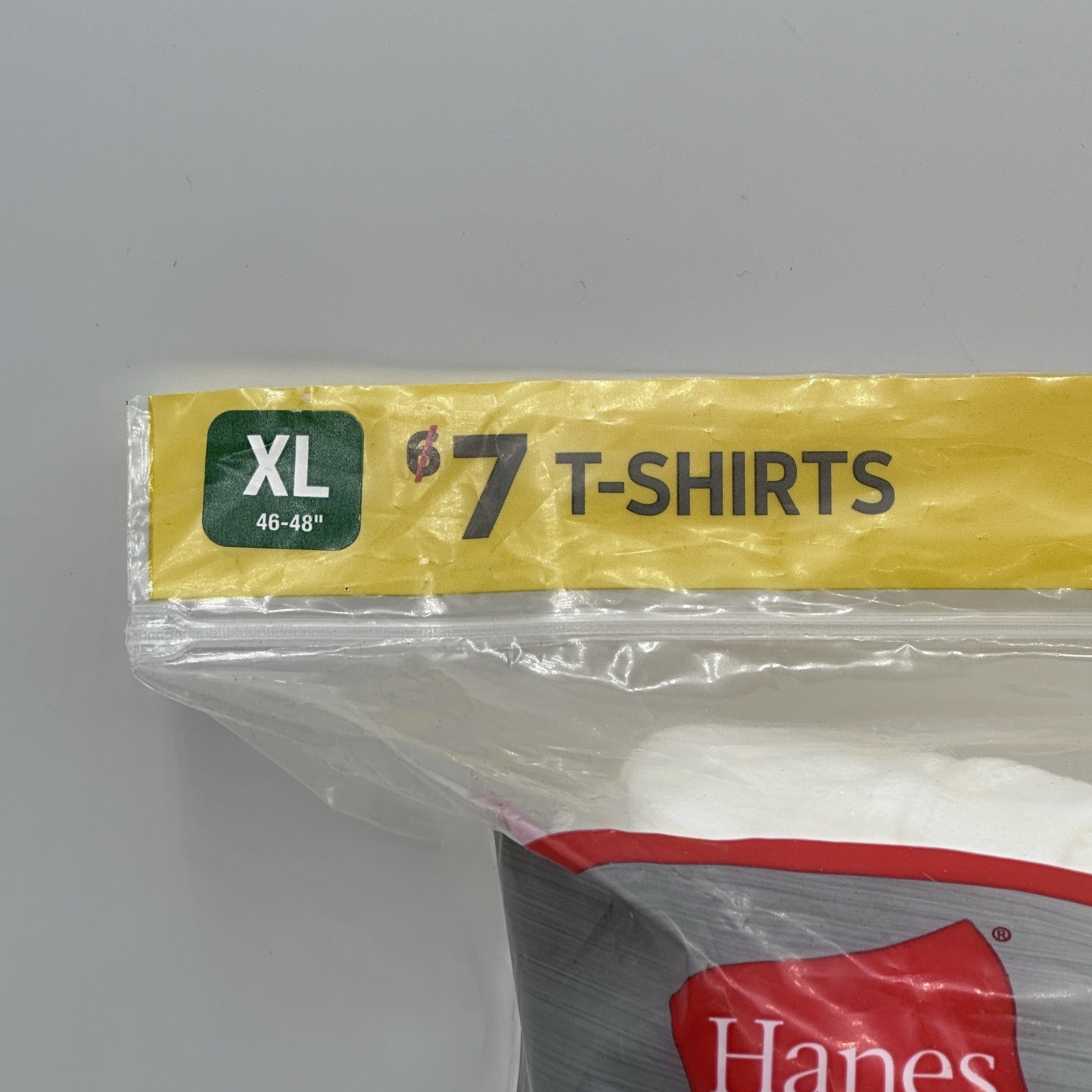 Hanes Men’s Pack Of 7 Tagless Ultra Soft White T Shirts Size X Large