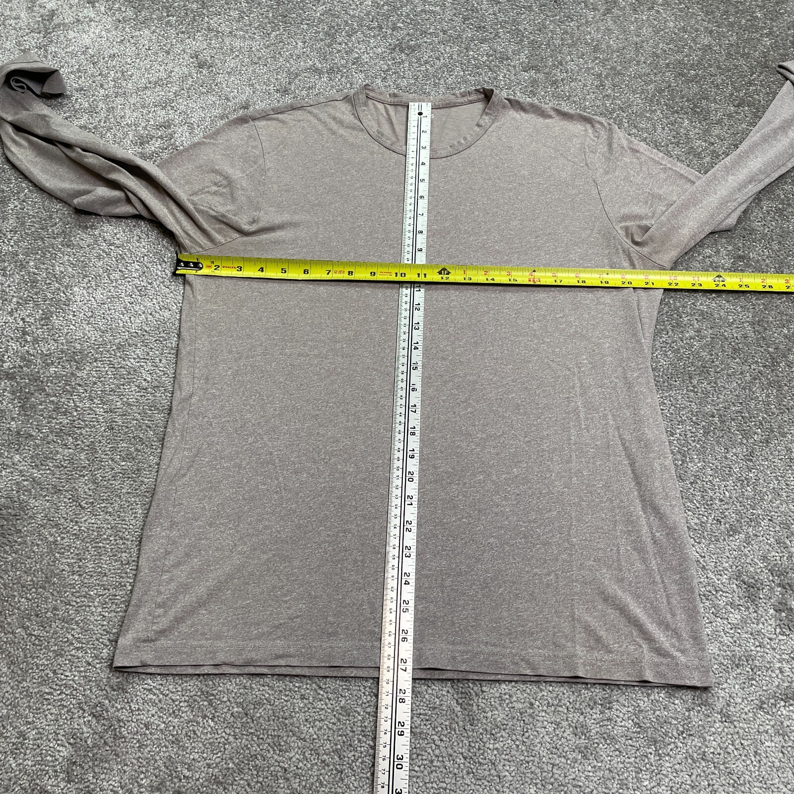 Bonobos Slim Fit T-Shirt Men Large Gray Long Sleeve Crew Neck Casual Outdoor Tee