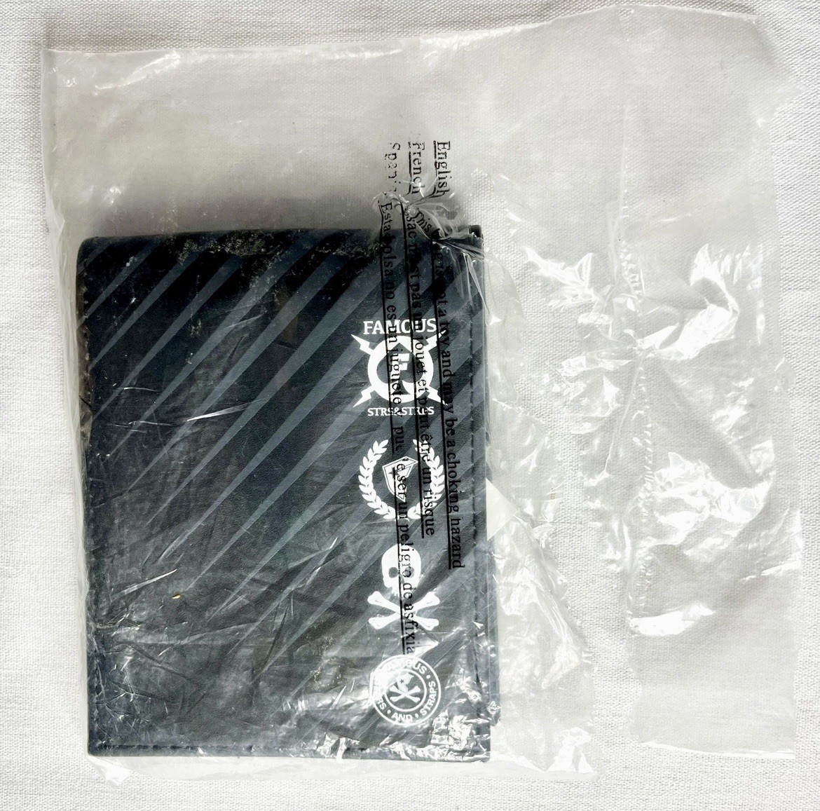 Famous Stars And Straps Black Racing Skull Wallet NWT Travis Barker Blink 182