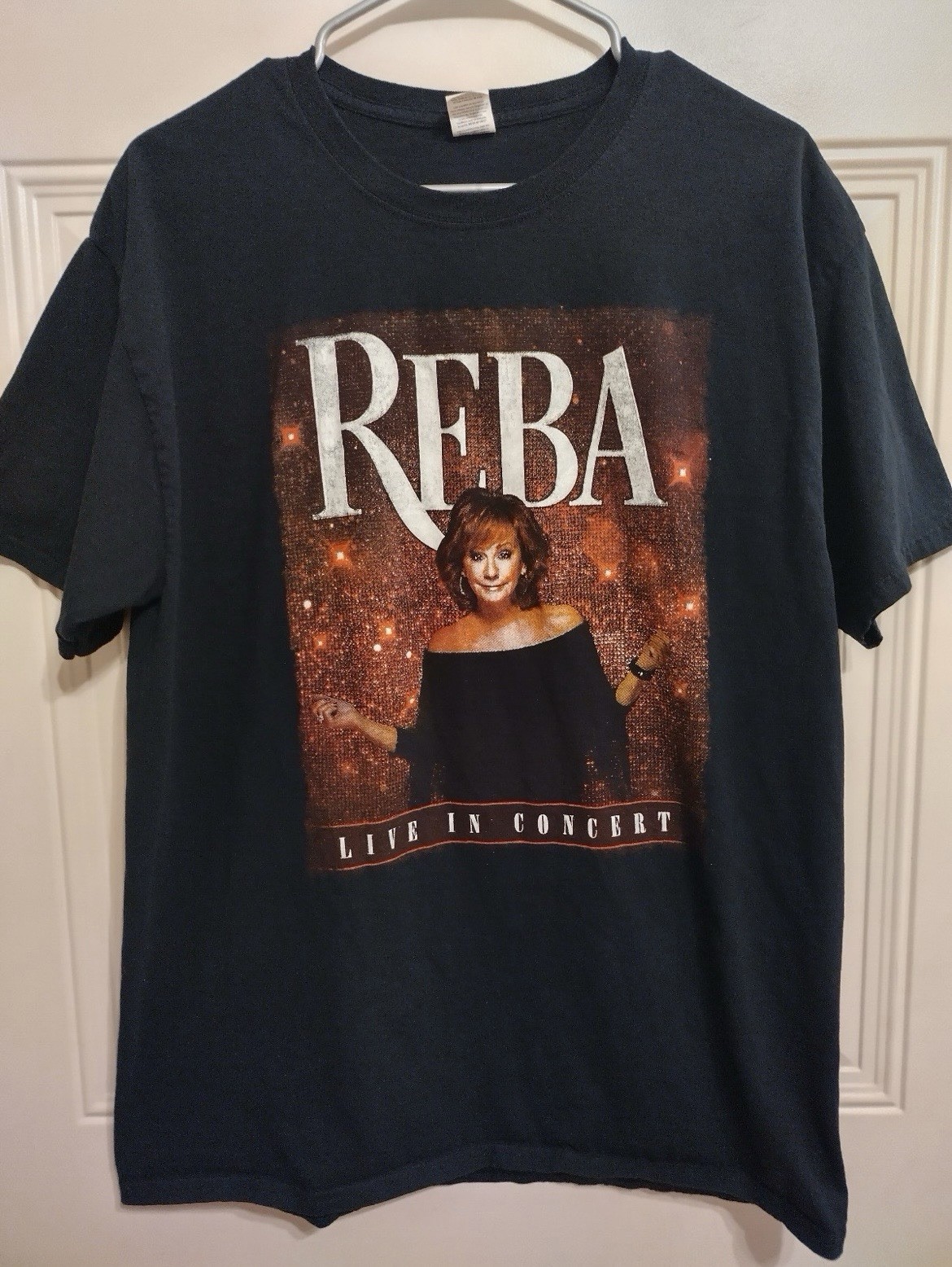 Reba McEntire 2022 Tour Shirt Large Live In Concert Country Music Black BG18
