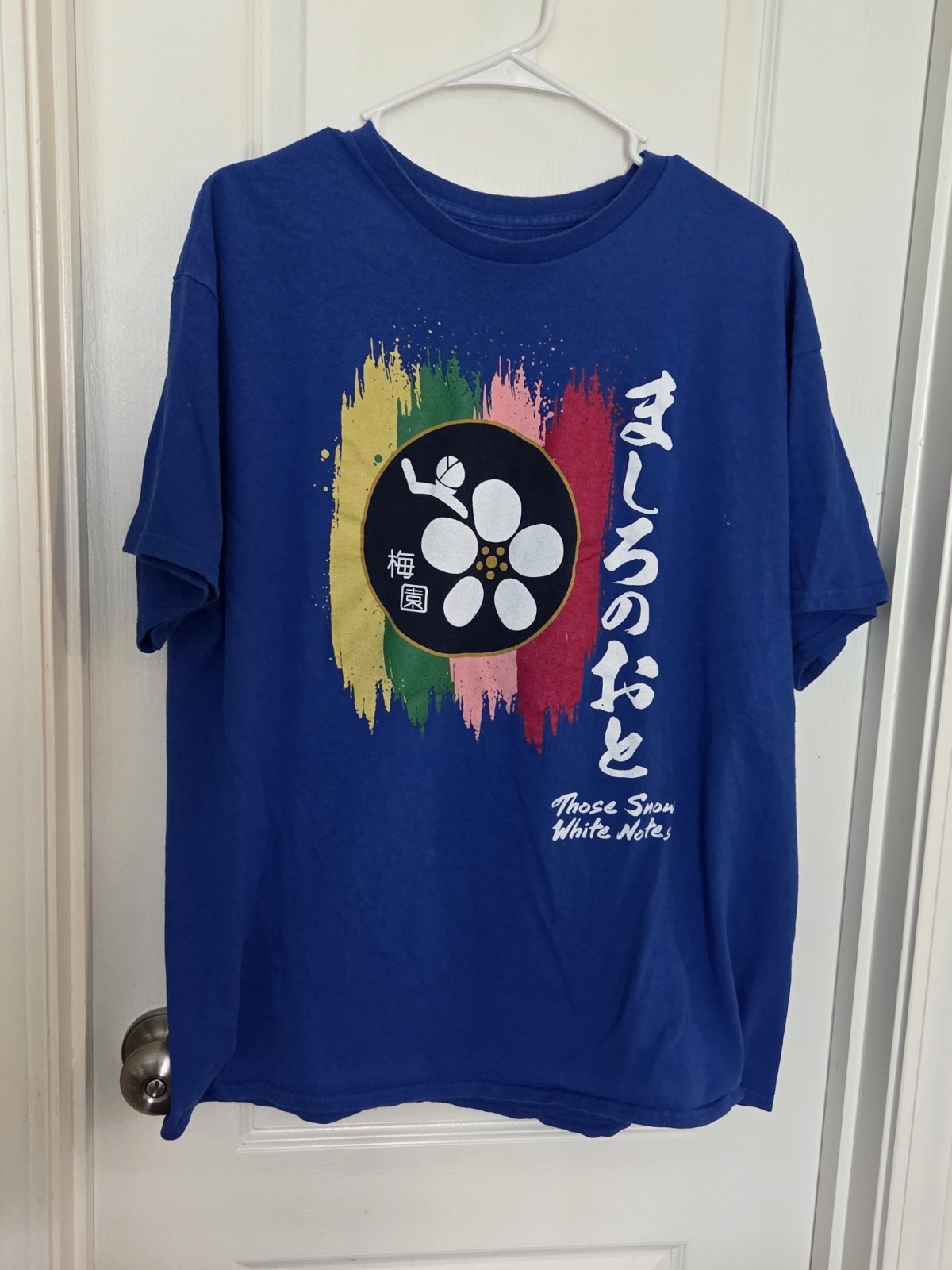 Those Snow White Notes Lootcrate T-Shirt Blue Men’s XL Crunchyroll Anime