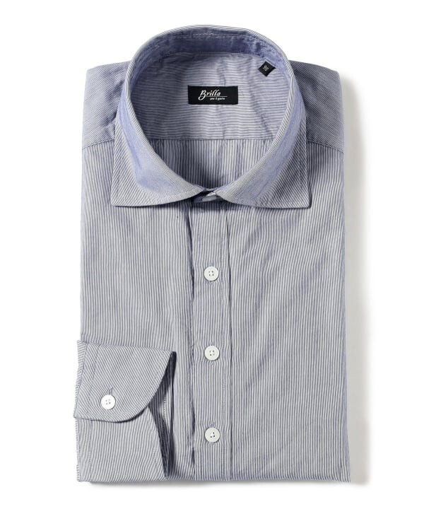 (ASK availability First) BEAMS Cotton Seersucker Microstripe Pullover Shirt New
