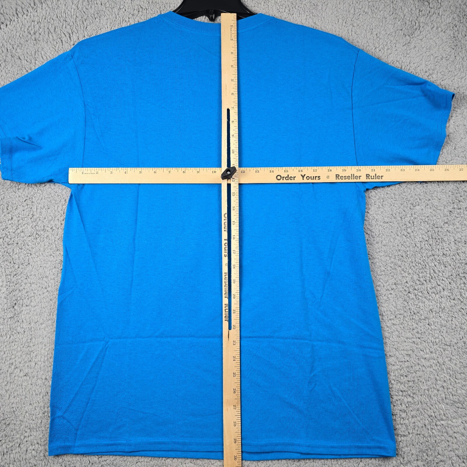 JAWS Shirt Mens Large Blue Orange Casual Movie Film Shark Poster Swimmer NWT