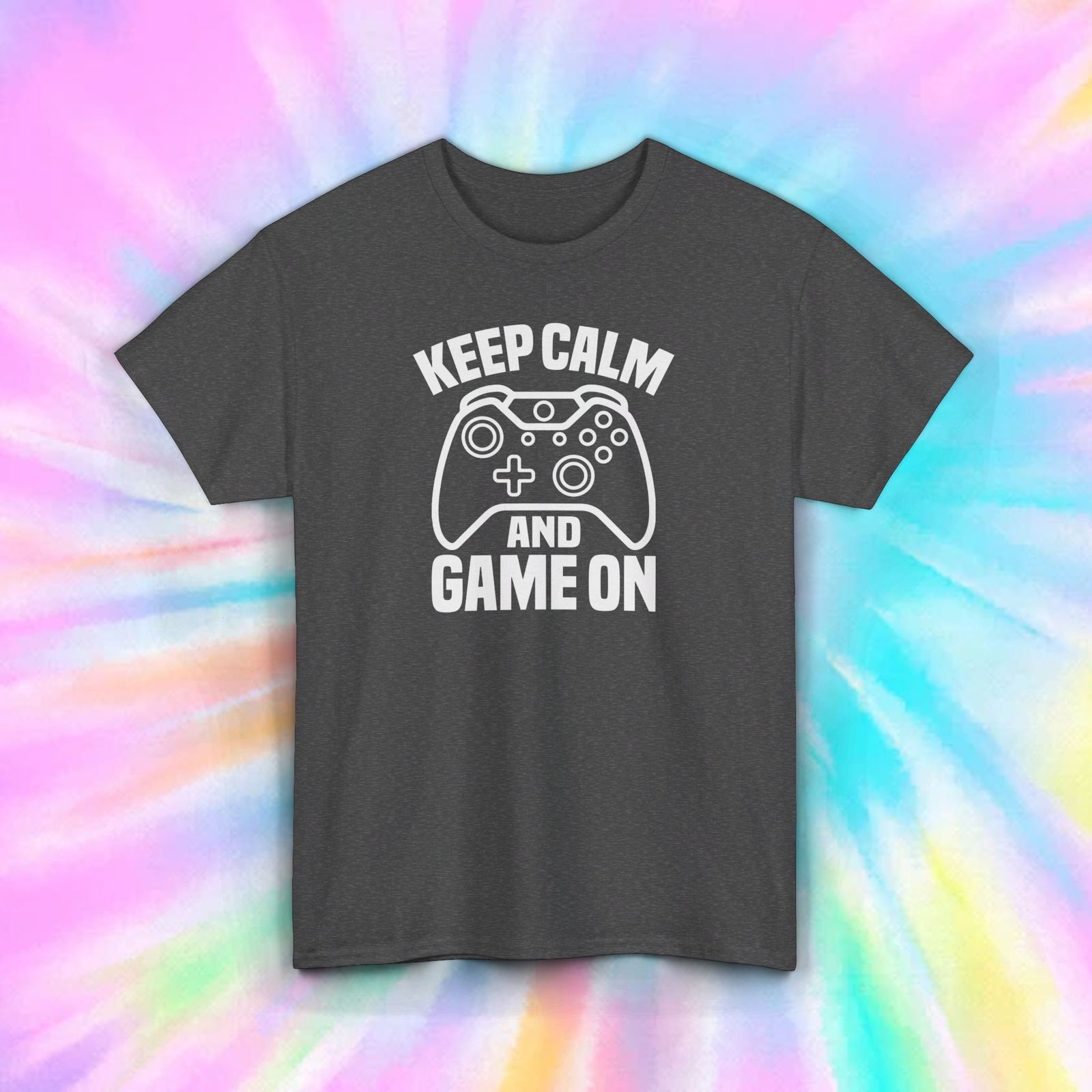 Keep Calm and Game On Shirt | Funny Video Gamer Graphic Tee | Gaming Gift