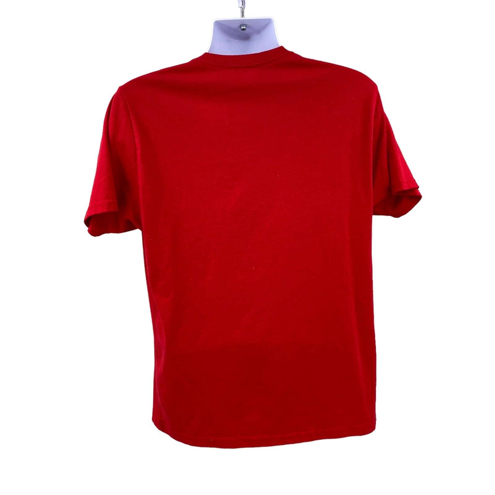 Holiday Time Mens Christmas Santa Claus T-Shirt Tee Size Medium Red Short Sleeve