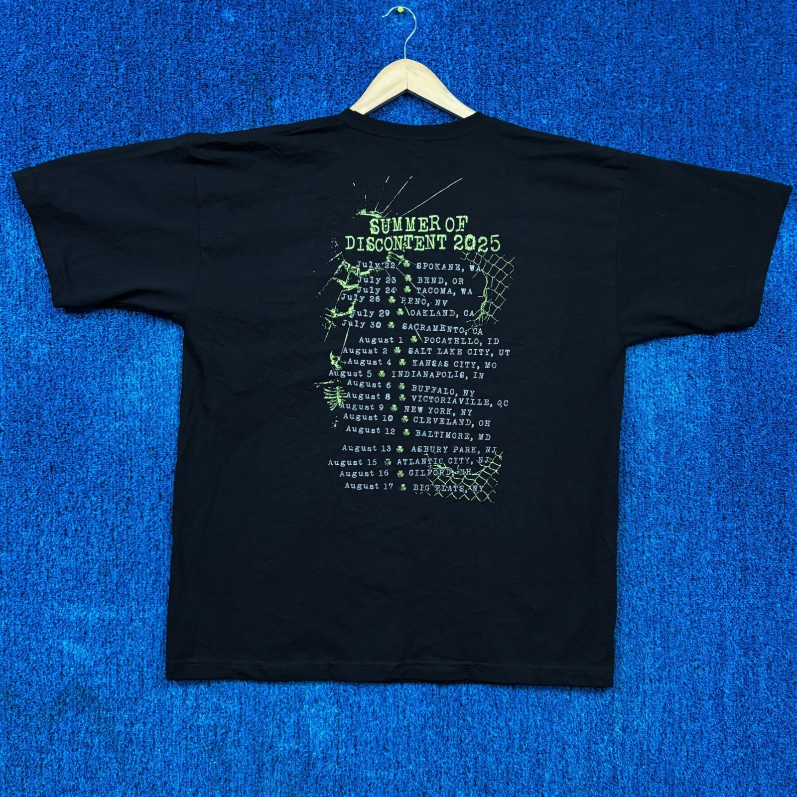 Dropkick Murphys Summer of Discontent 2025 Tour Punk Tee XL