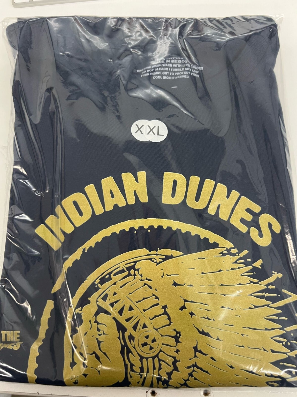 INDIAN DUNES MOTOCROSS PARK T SHIRT NAVY GRAPHIC TEE