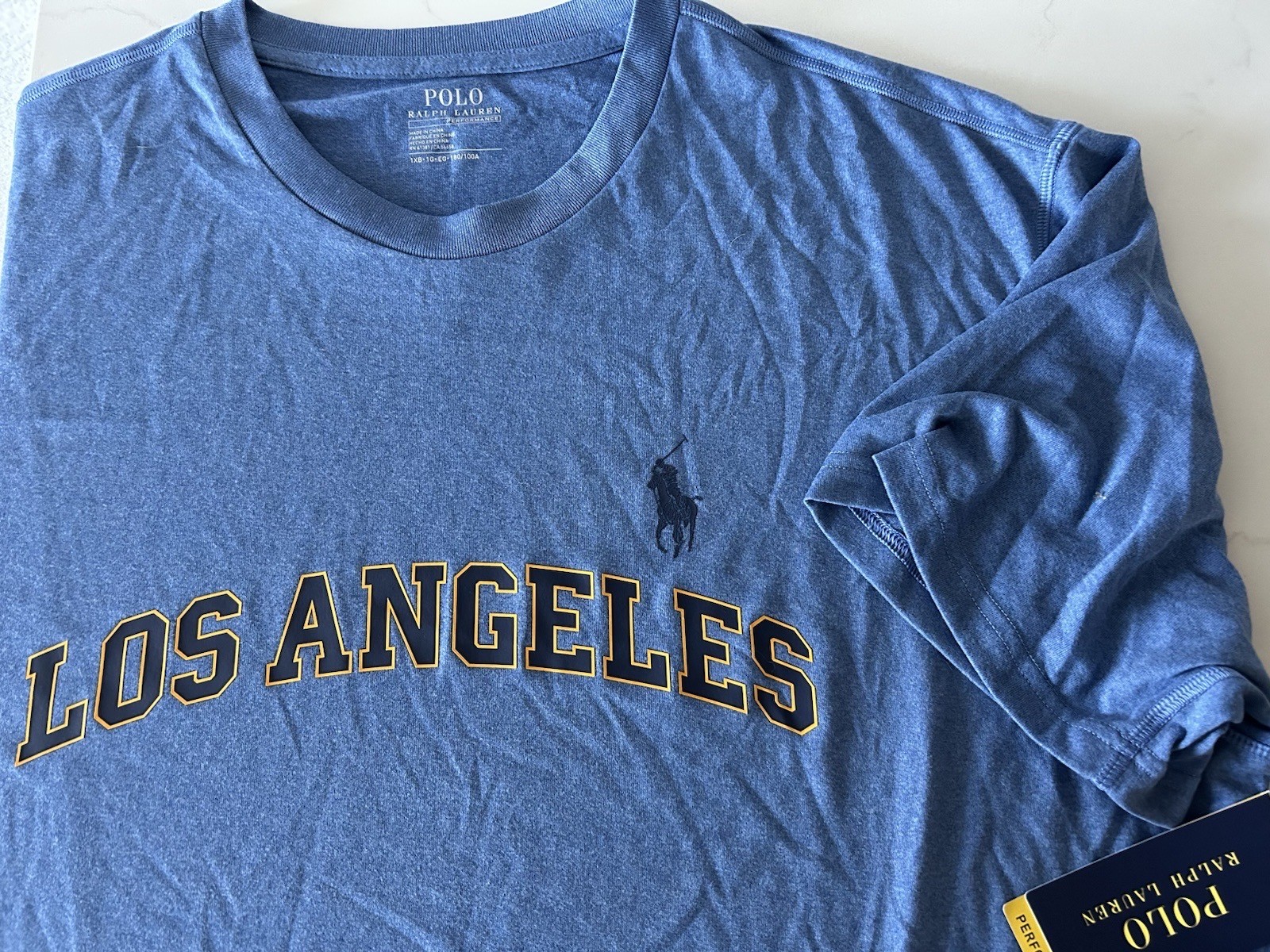 Polo Ralph Lauren Shirt Mens 1XB Los Angeles Performance Athletic T-shirt NWT