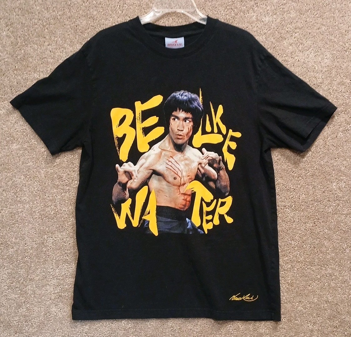 Bruce Lee x Shoe Palace Black T-shirt Size Men’s Large “Be Like Water”