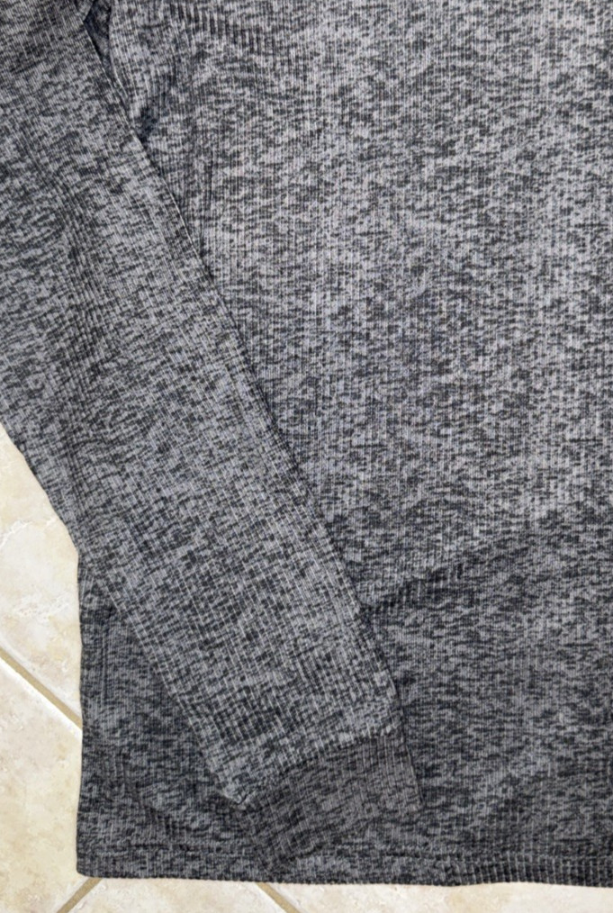 Ted Baker London L/S Rib Crew Loungewear Tee Shirt Mens L Grey Heather NWT