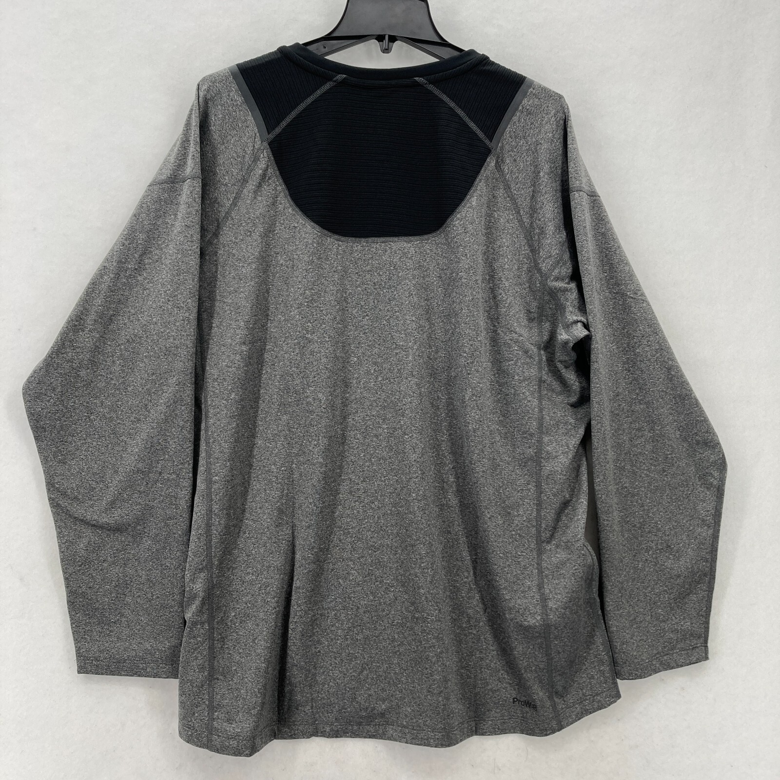 Spider Active Proweb Long Sleeve Shirt Mens XL Gray Stretch Crew Neck Wicking