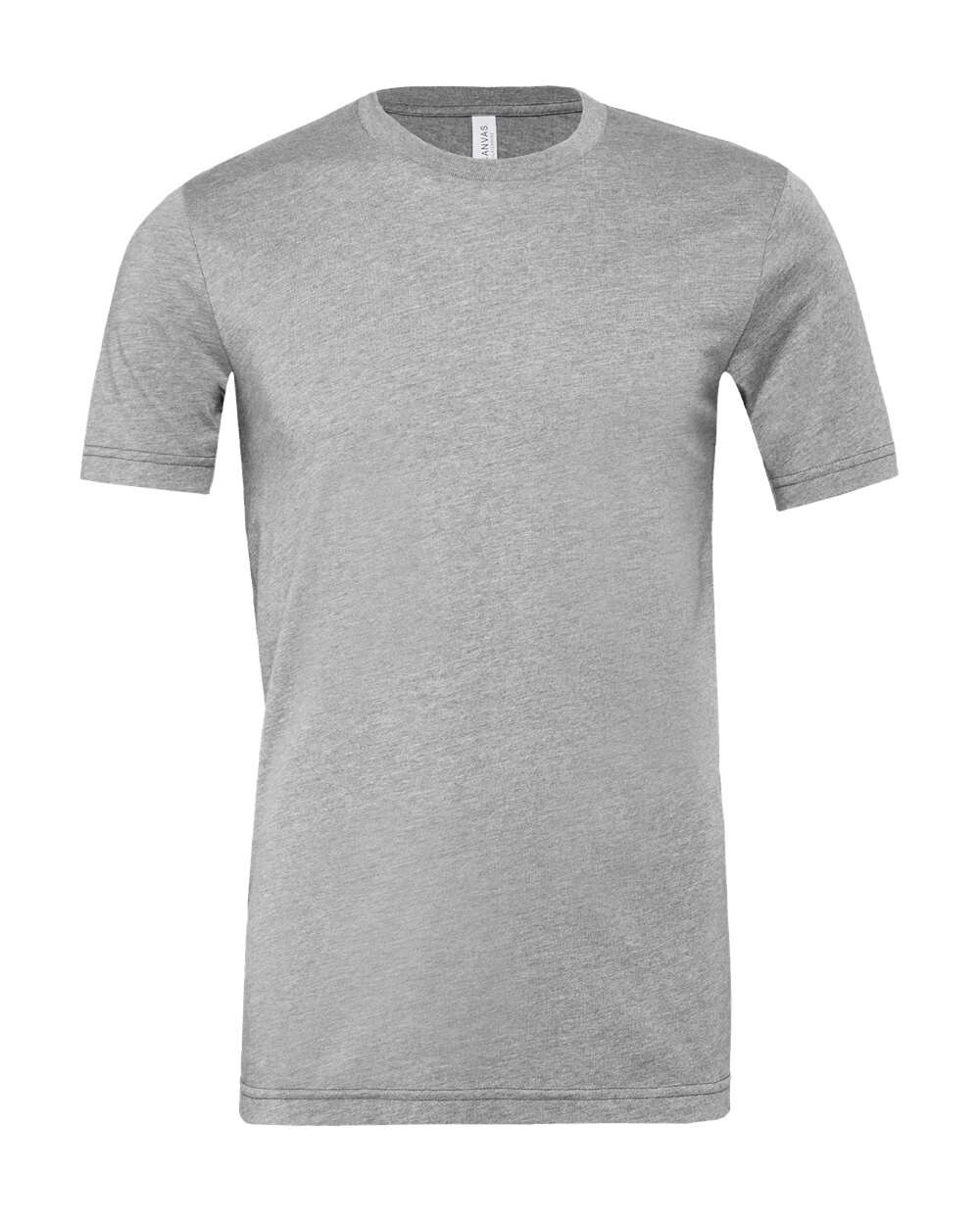 Bella + Canvas 3001CVC Small Athletic Heather Grey CVC Jersey Tee Unisex Tshirt
