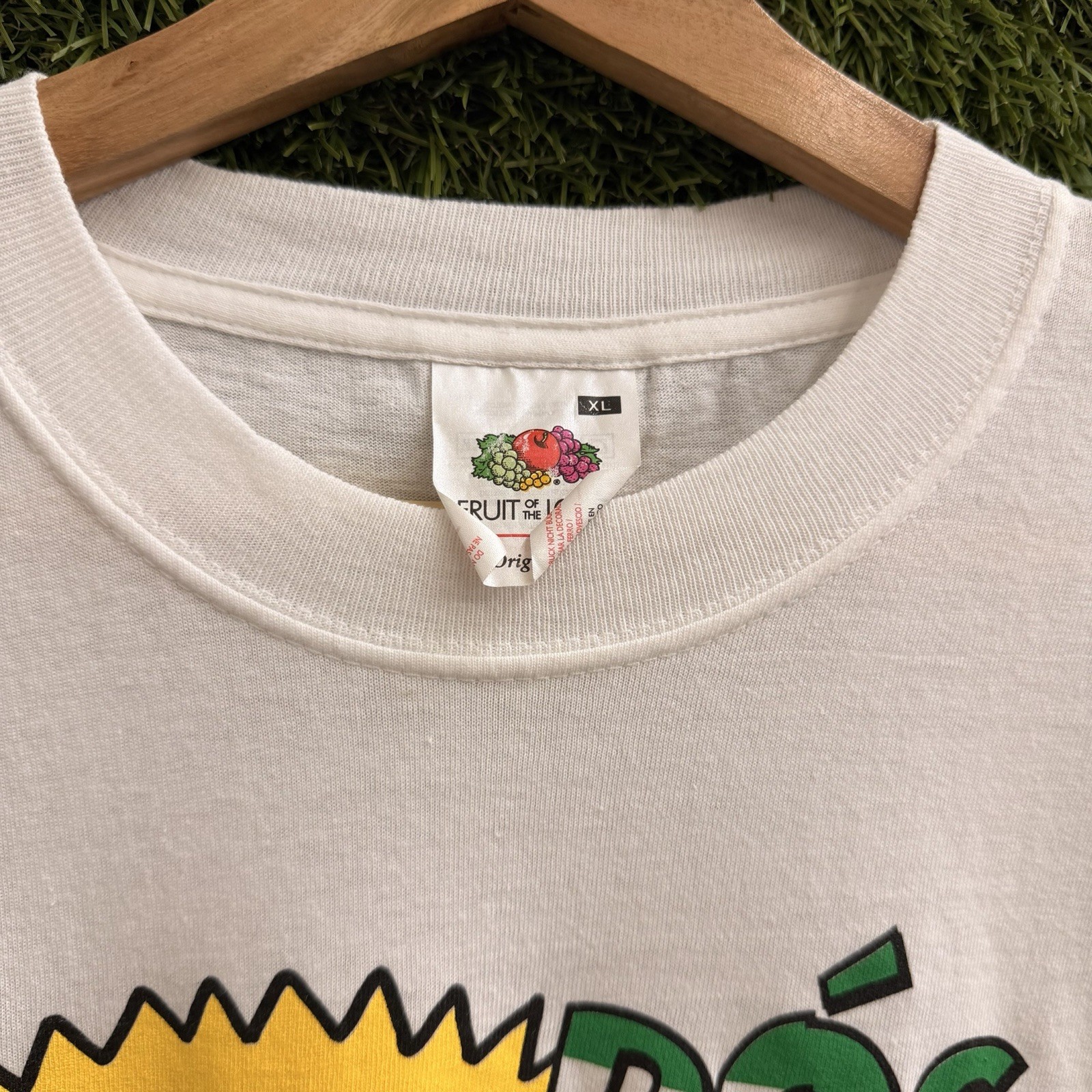 Vintage Bart Simpson Pog Mo Thon Kiss My Ass Ireland Soccer T-Shirt Mens XL 90s