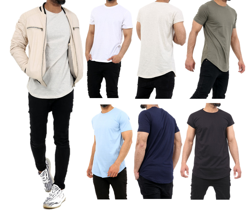 Men t shirts crew neck Plain short sleeve tee shirt summer Cotton T-Shirts Top