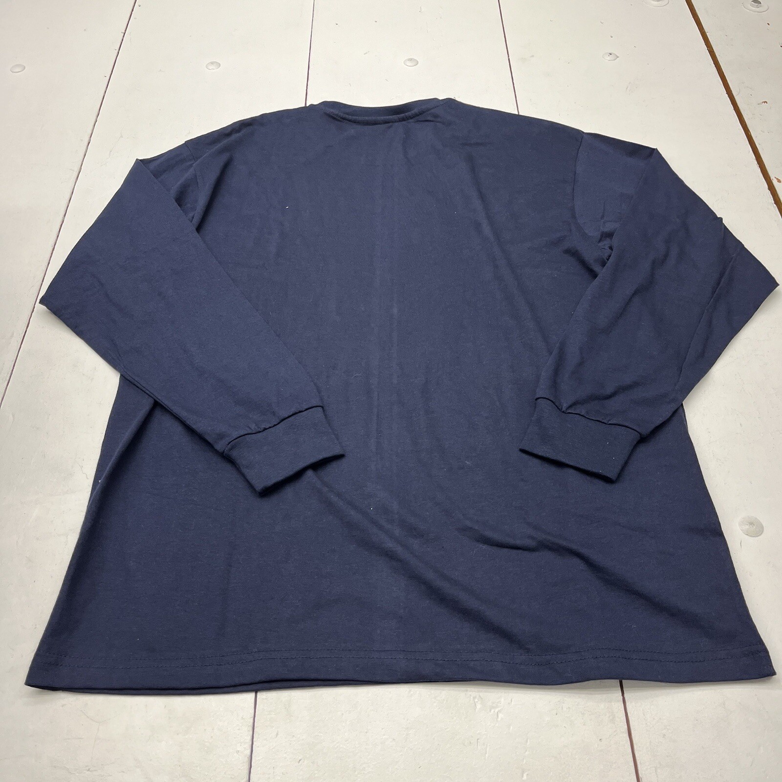 Galaxy Navy Blue Basic Long Sleeve T-Shirt Men’s Size X-Large