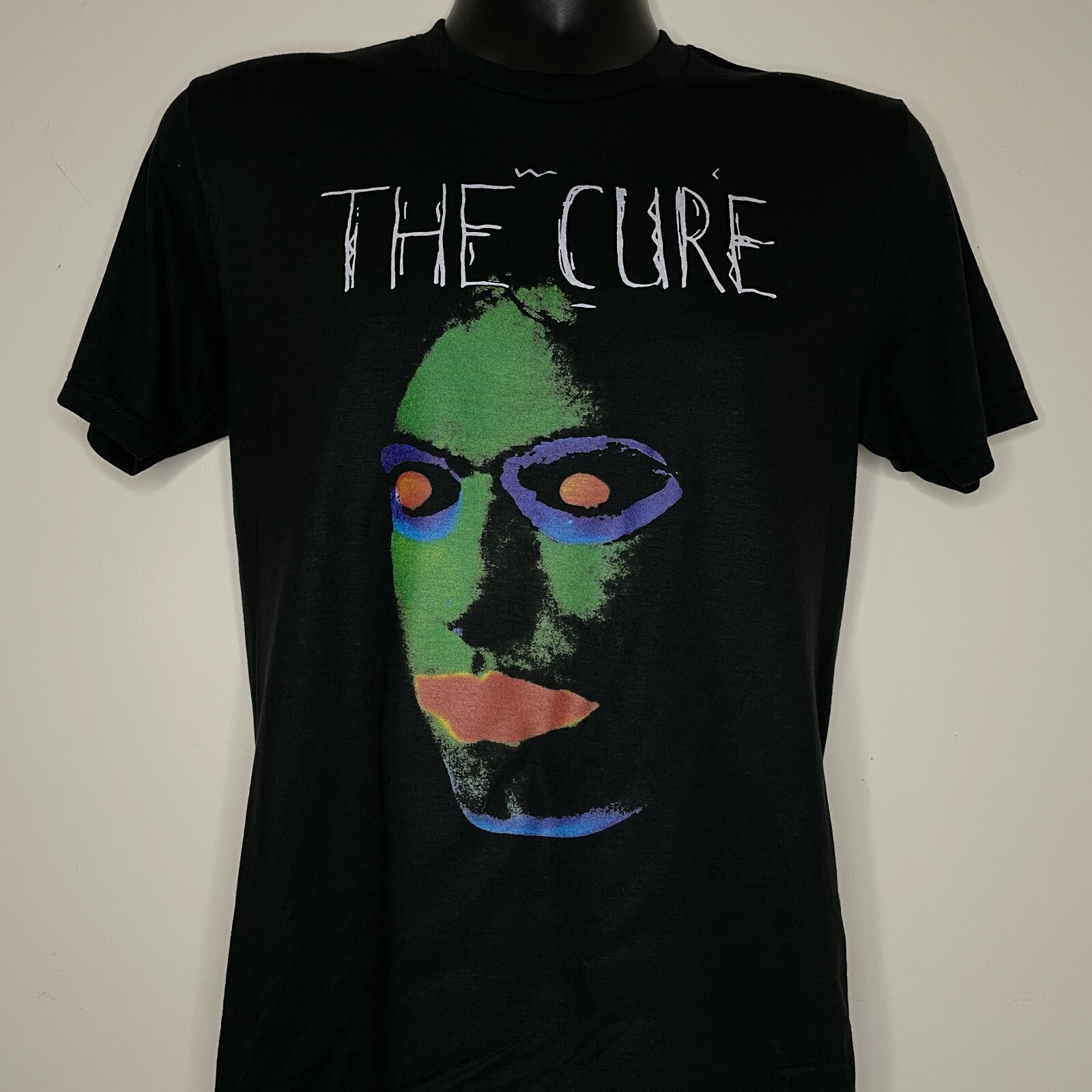 THE CURE robert smith head on the door black unisex T-shirt XS S M L XL XXL