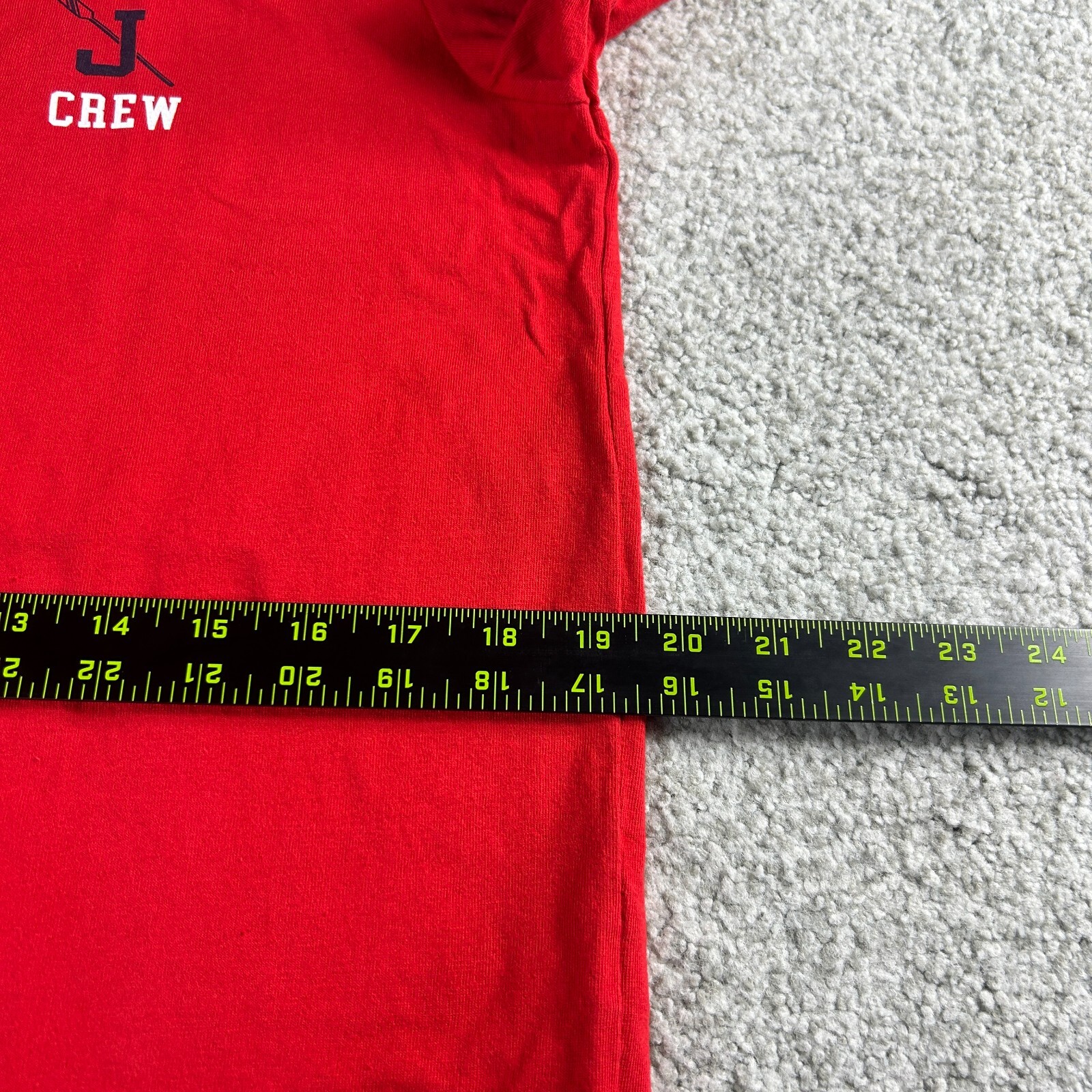 J.Crew Men’s Graphic Tee Shirt “NY Crew” Red Size Small Made In USA NWT $49.50