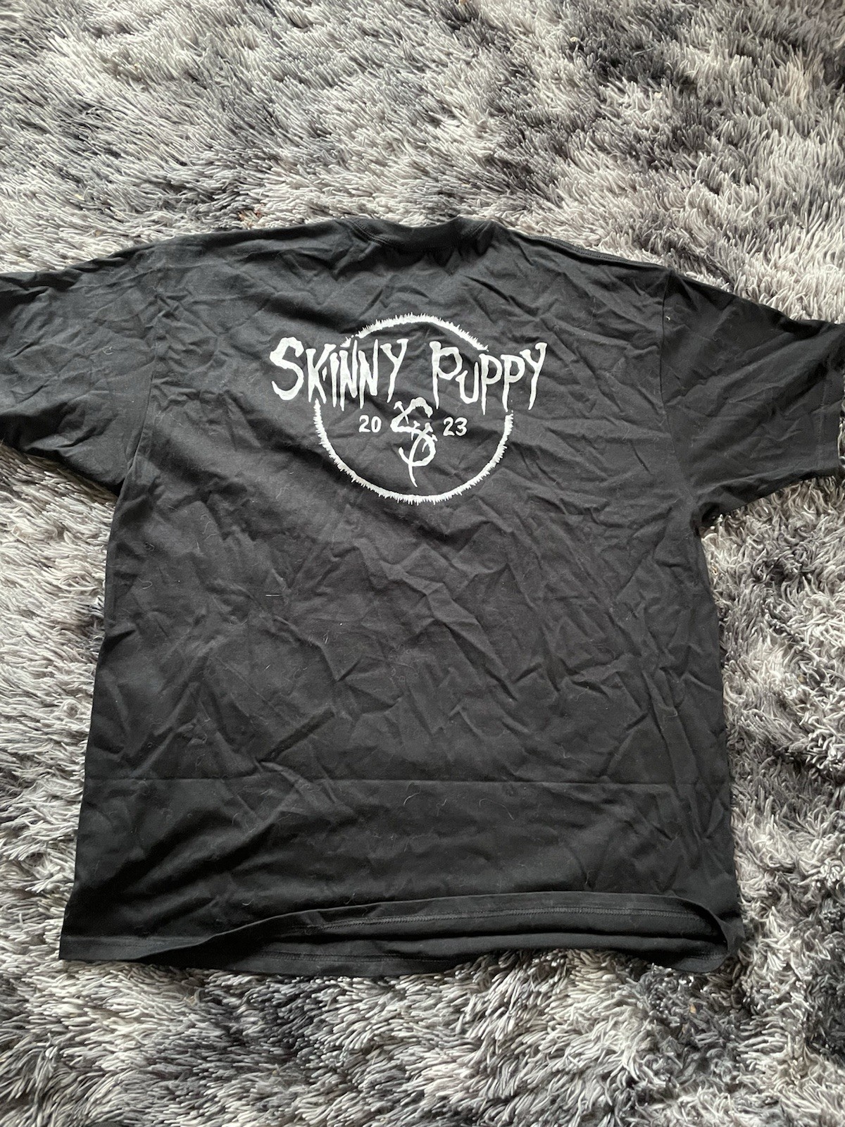 Skinny Puppy Final Tour 2023 AUTHENTIC Merch Black t-shirt size 2XL (e)