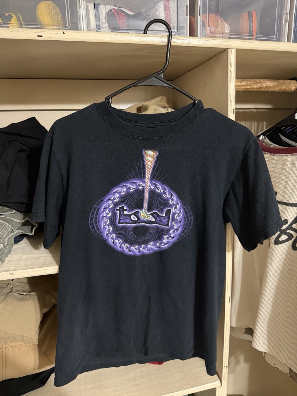 Vintage y2k Flaming eye Lateralus Alex Grey Tool band t-shirt Sz Medium