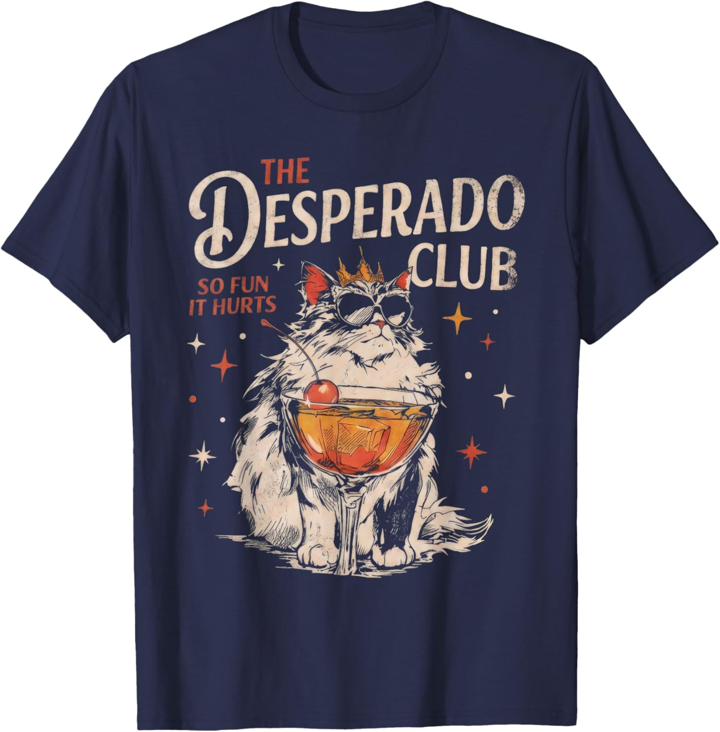 Desperado Club Mama Needs a Night Off Funny Cat T-Shirt