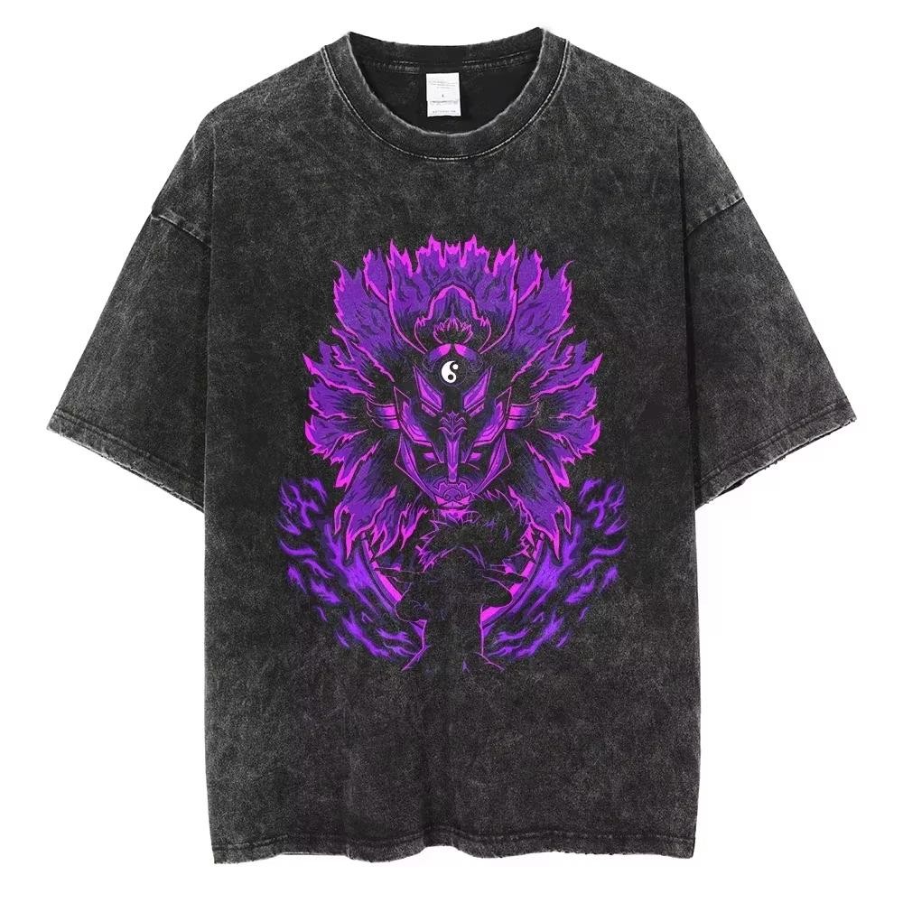 New Hip Hop Vintage T-shirt Men Streetwear Harajuku Japanese Anime 2026 Print Te