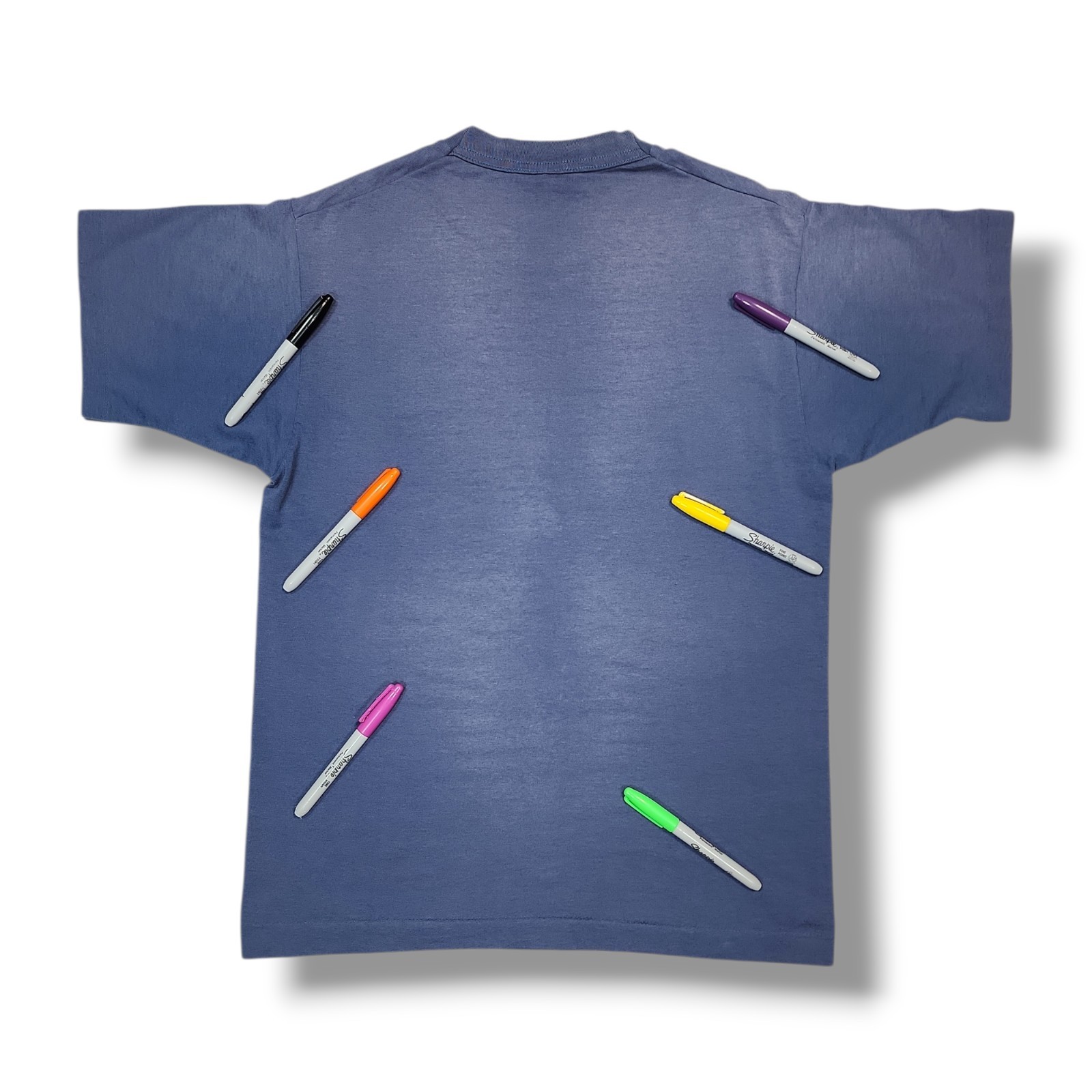 Vintage Extreme Machine Slate Blue Fruit Of The Loom T-Shirt Men’s M