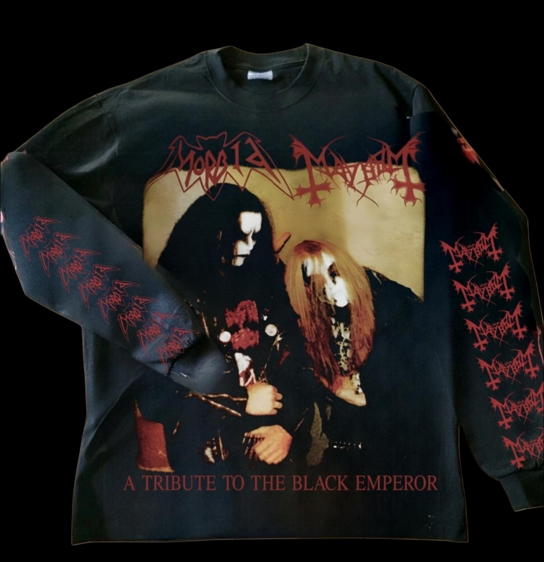 MAYHEM MORBID LONG SLEEVE MODERN ON SHAKA HEAVYWEIGHT T SHIRT