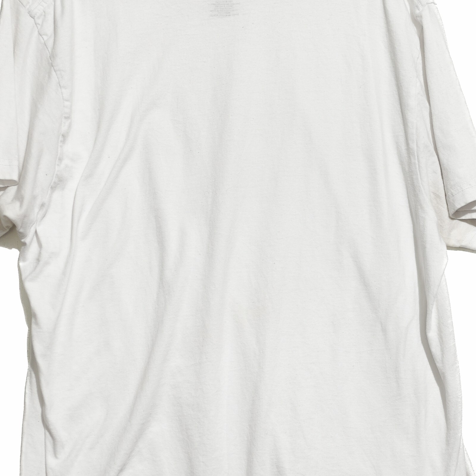 SADA Mens White T Shirt Solid Plain Casual Crew Neck Pullover Short Sleeve XL