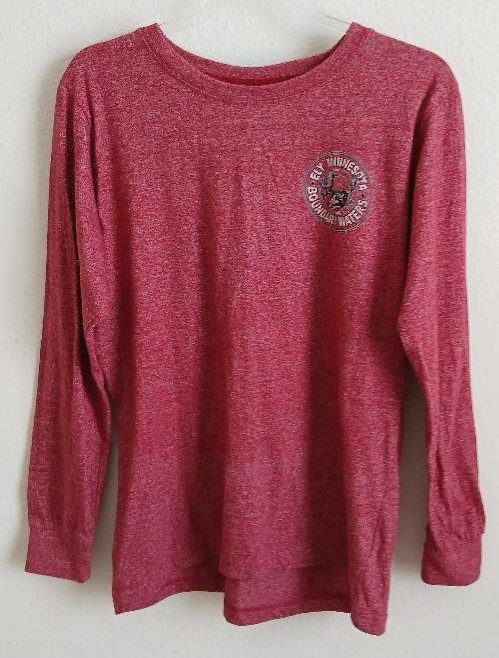 U.S. Vintage Red Long Sleeve Shirt Men’s Size M Bonfire Master Graphic