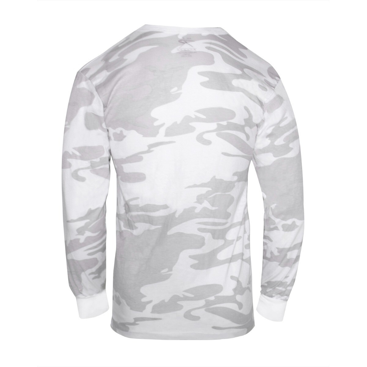 Rothco White Camo Long Sleeve T-Shirt Tactical Military Crew Tee Undershirt