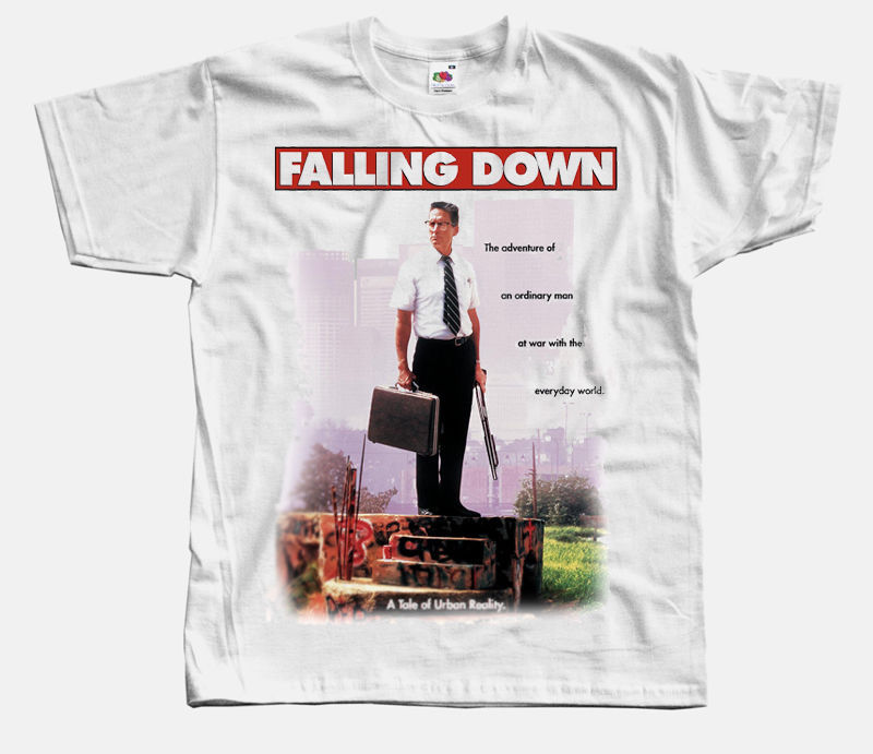 FALLING DOWN Movie Poster T shirt WHITE all sizes S M L XL 2XL 3XL ,