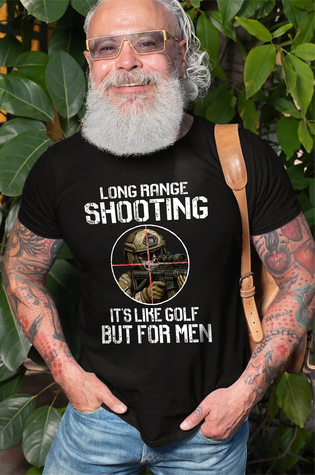Men’s Shooting Range T-shirt Funny Humor Humorous Tee Shirts Pro Gun Ar-15 Tee
