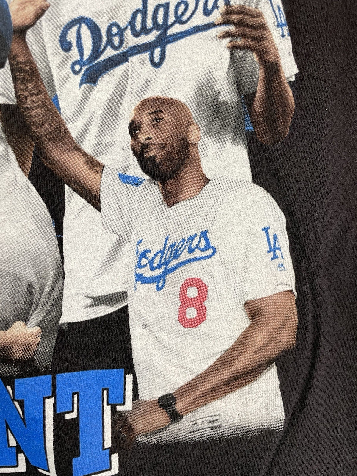 Dodgers T Shirt Men’s Adult Size L/XL No size Tag Black