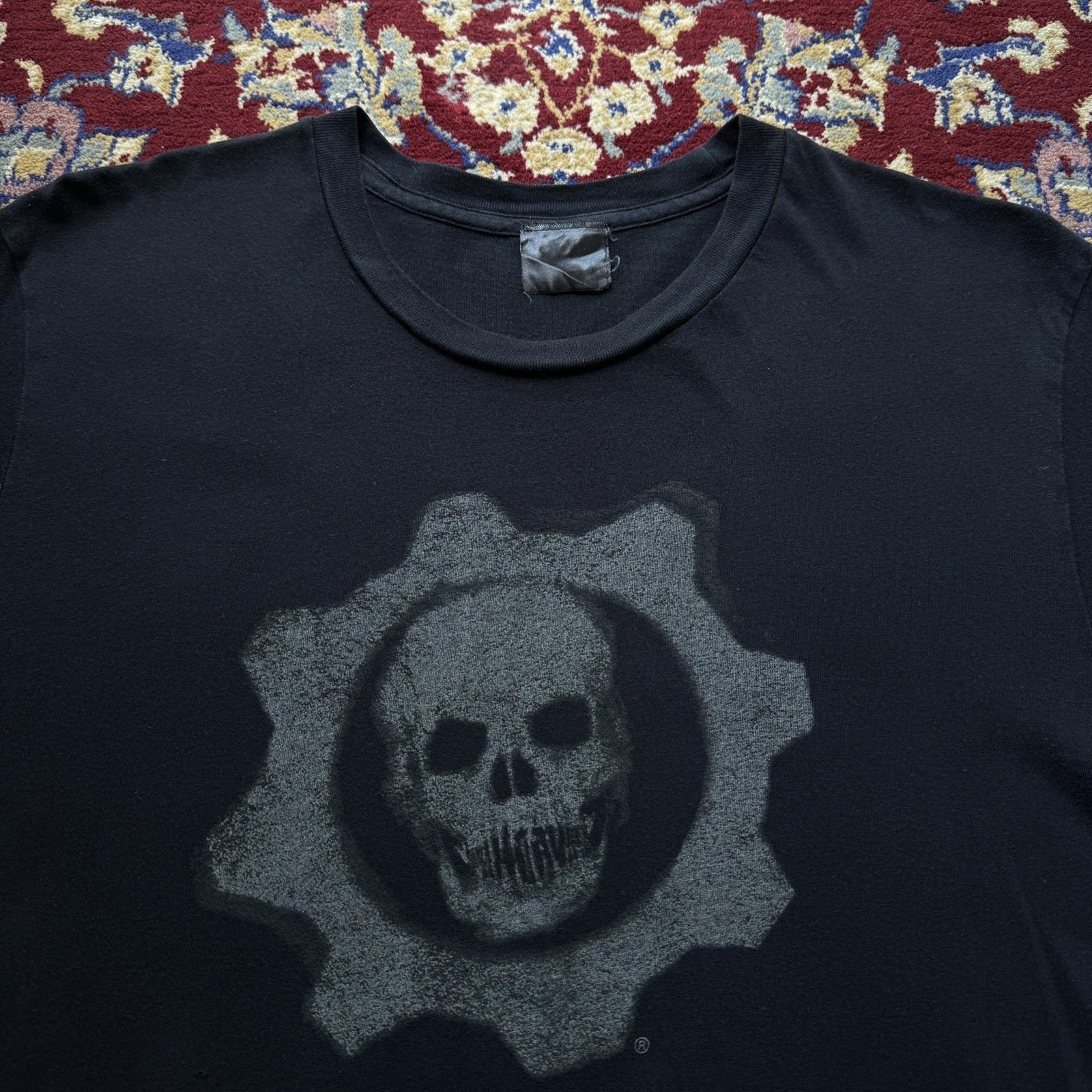 Vintage 2000s Gears Of War 2 Crimson Omen Xbox 360 Promo Video Game T-shirt