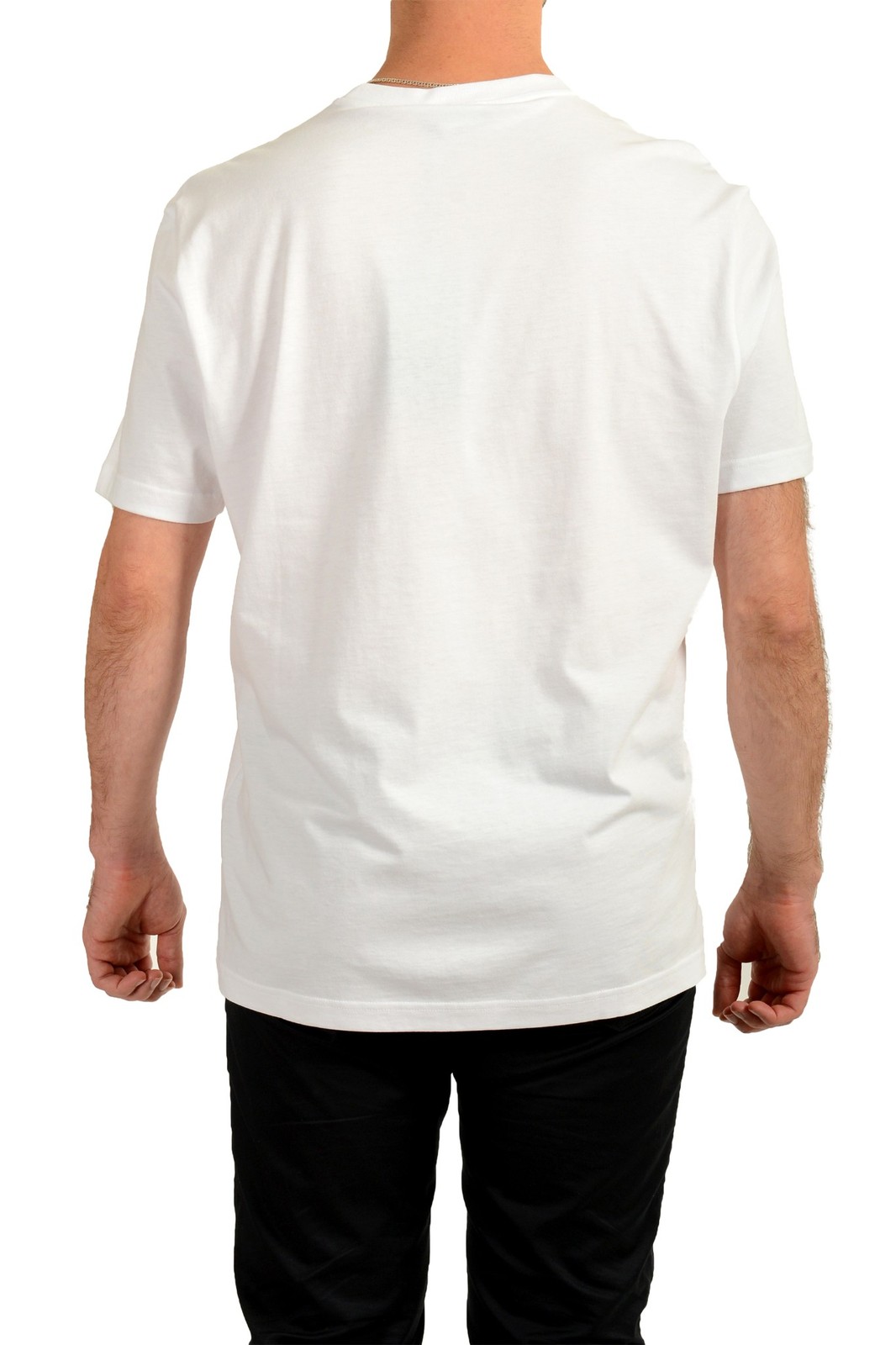 Versace Men’s White & Mint Medusa Logo Print Short Sleeve T-Shirt US 2XL IT 56