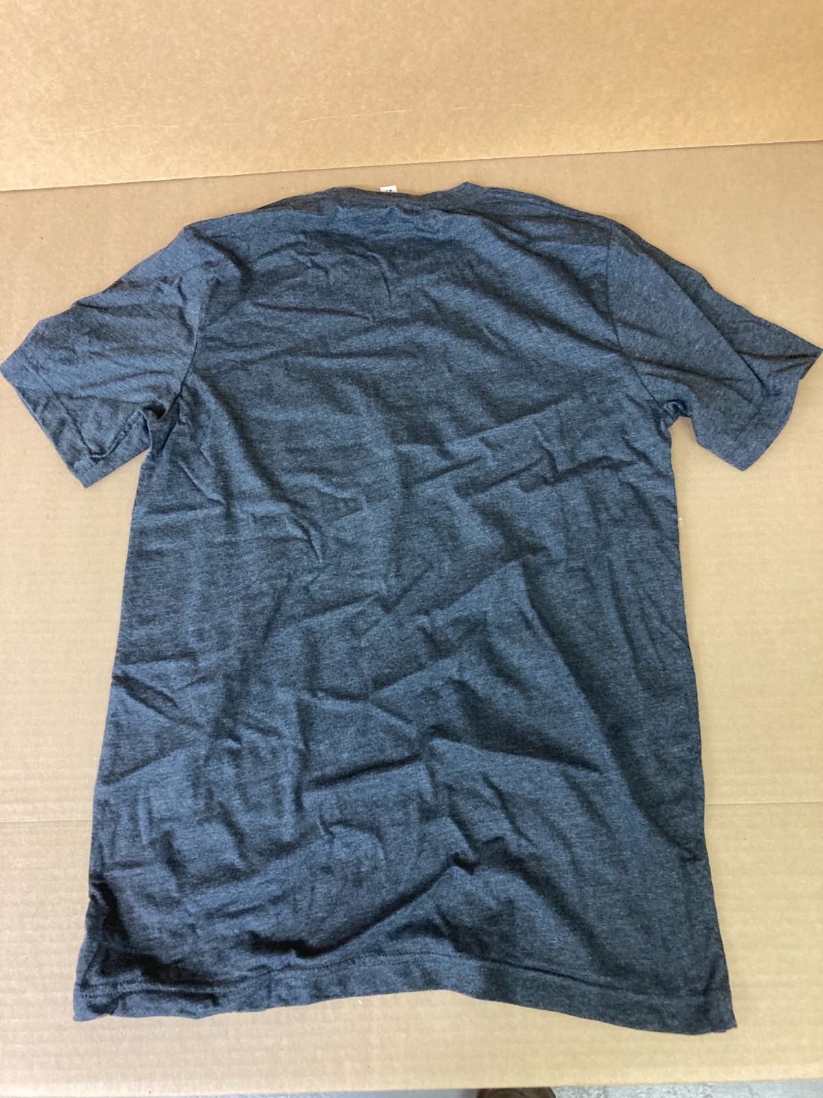 Bella Canvas Grey With Black Pocket T-Shirt Mens Small