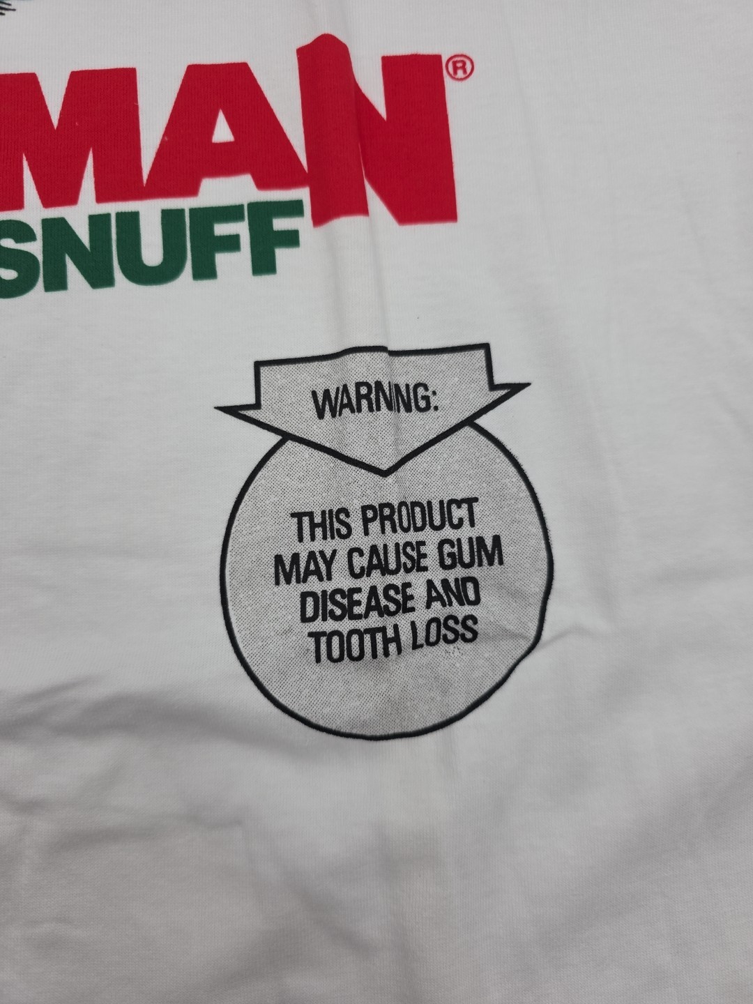 NOS Vintage 90s RED MAN Moist Snuff T-SHIRT Indian TOBACCO Tee SINGLE Stitch XL