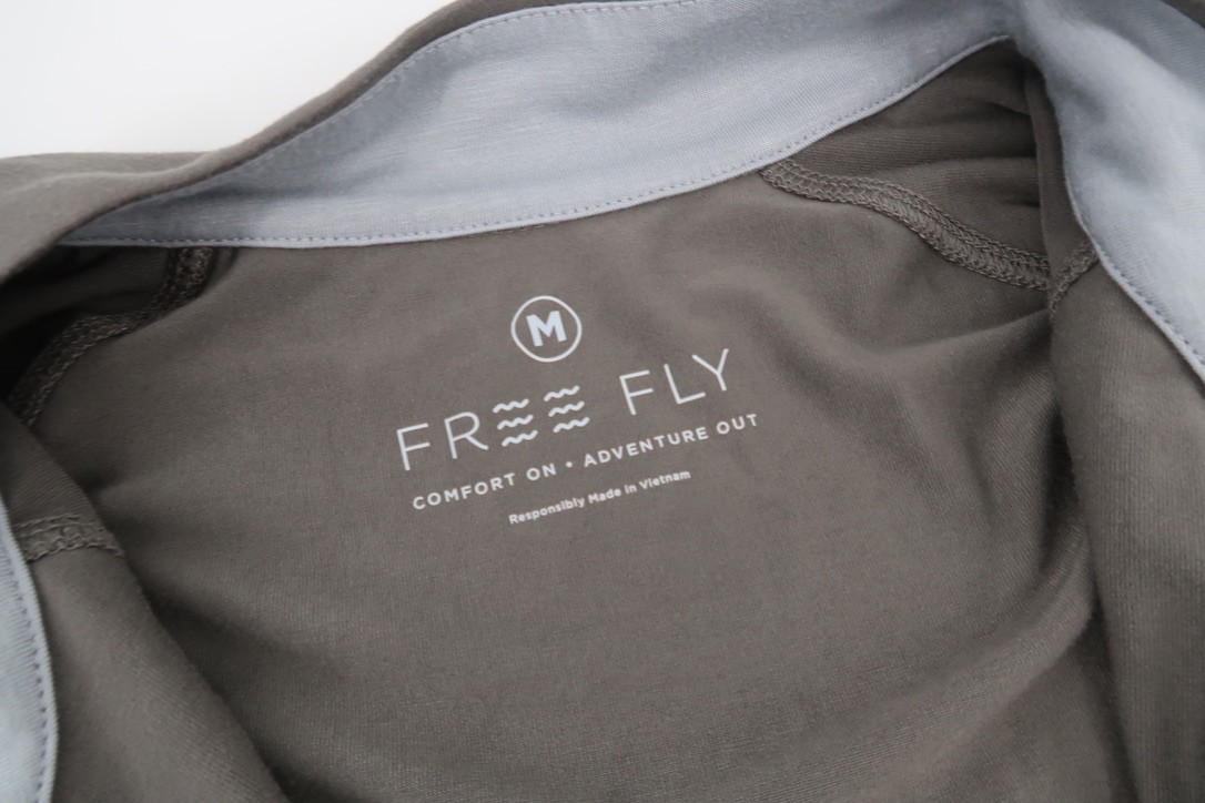 Free Fly Mens Medium 1/4 Zip Pullover Bamboo Flex Olive Green Outdoor Hiking