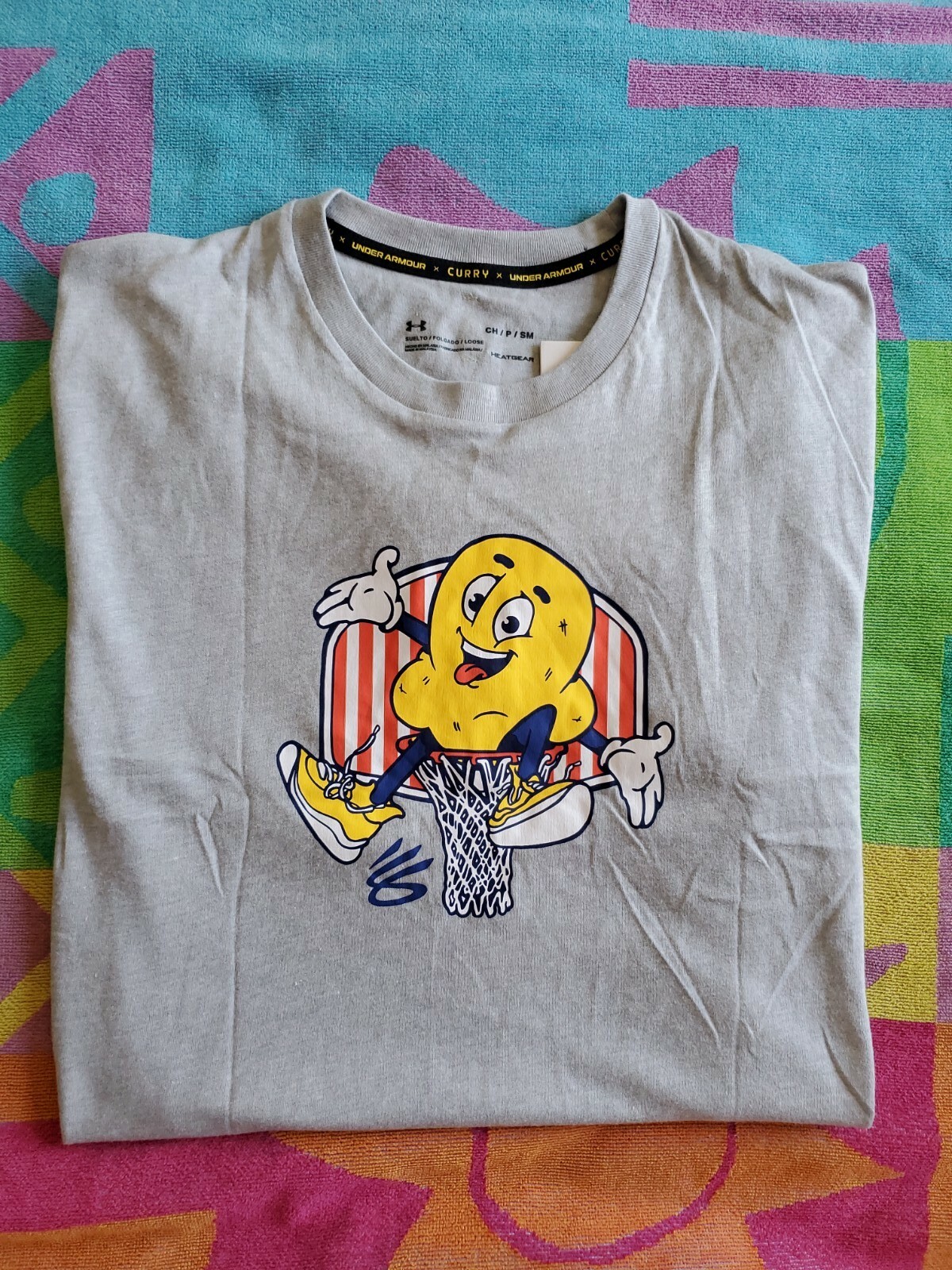 NEW Steph Curry × Under Armour Popcorn: The Show’s About To Start TShirt Small