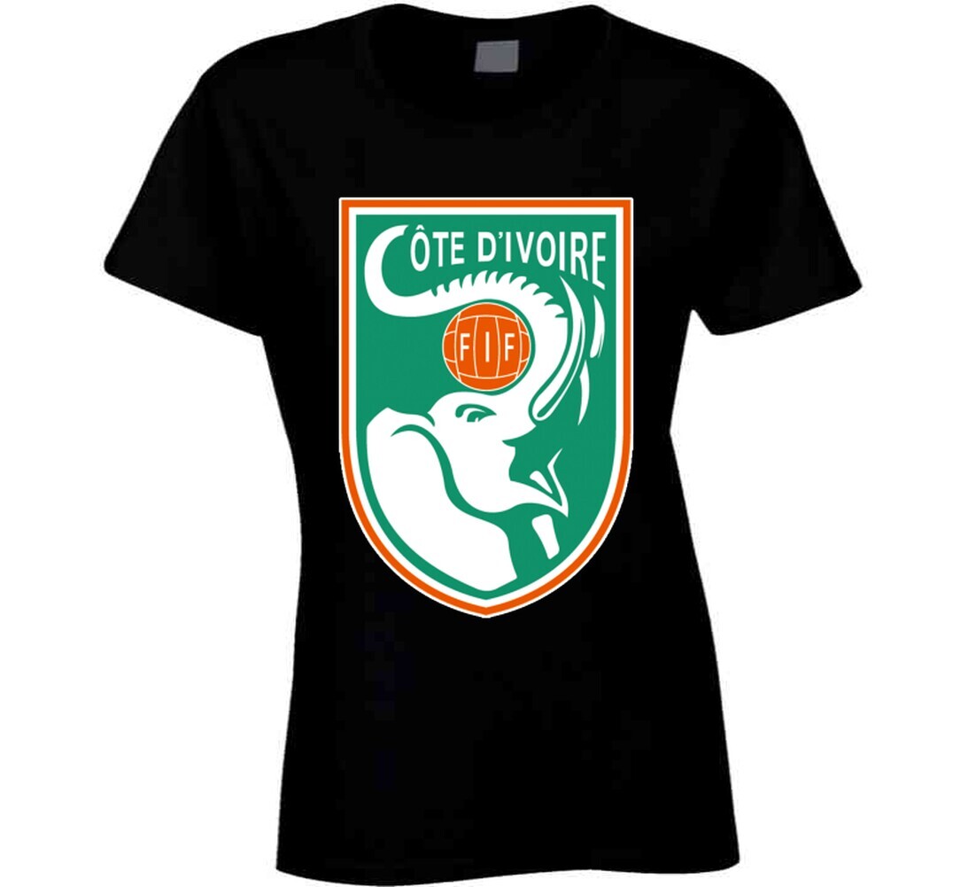 Ivory Coast Cote D’ivoire Soccer Futbol World Cup Logo Crest T Shirt