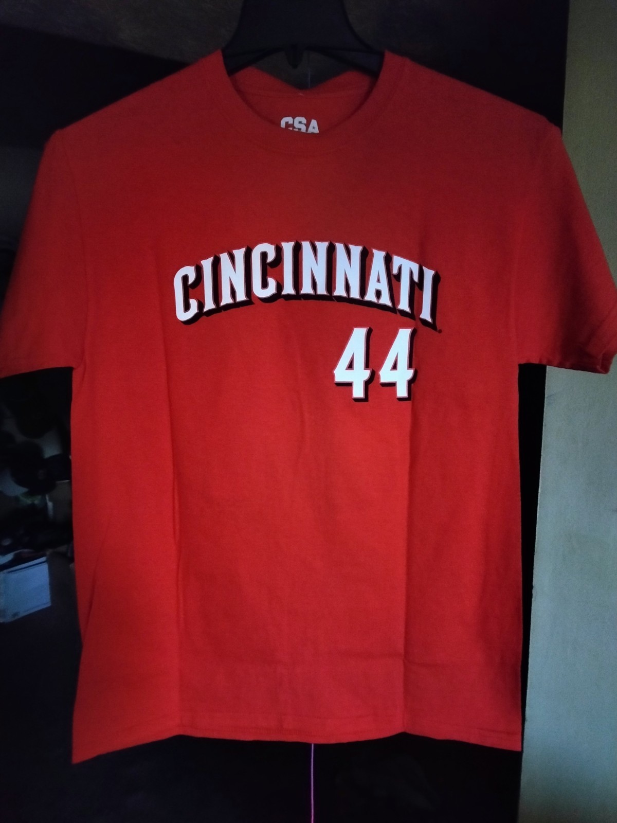 Cincinnati Reds DelaCruz #44 Baseball T Shirt Red MLB Licensed, Medium NWT