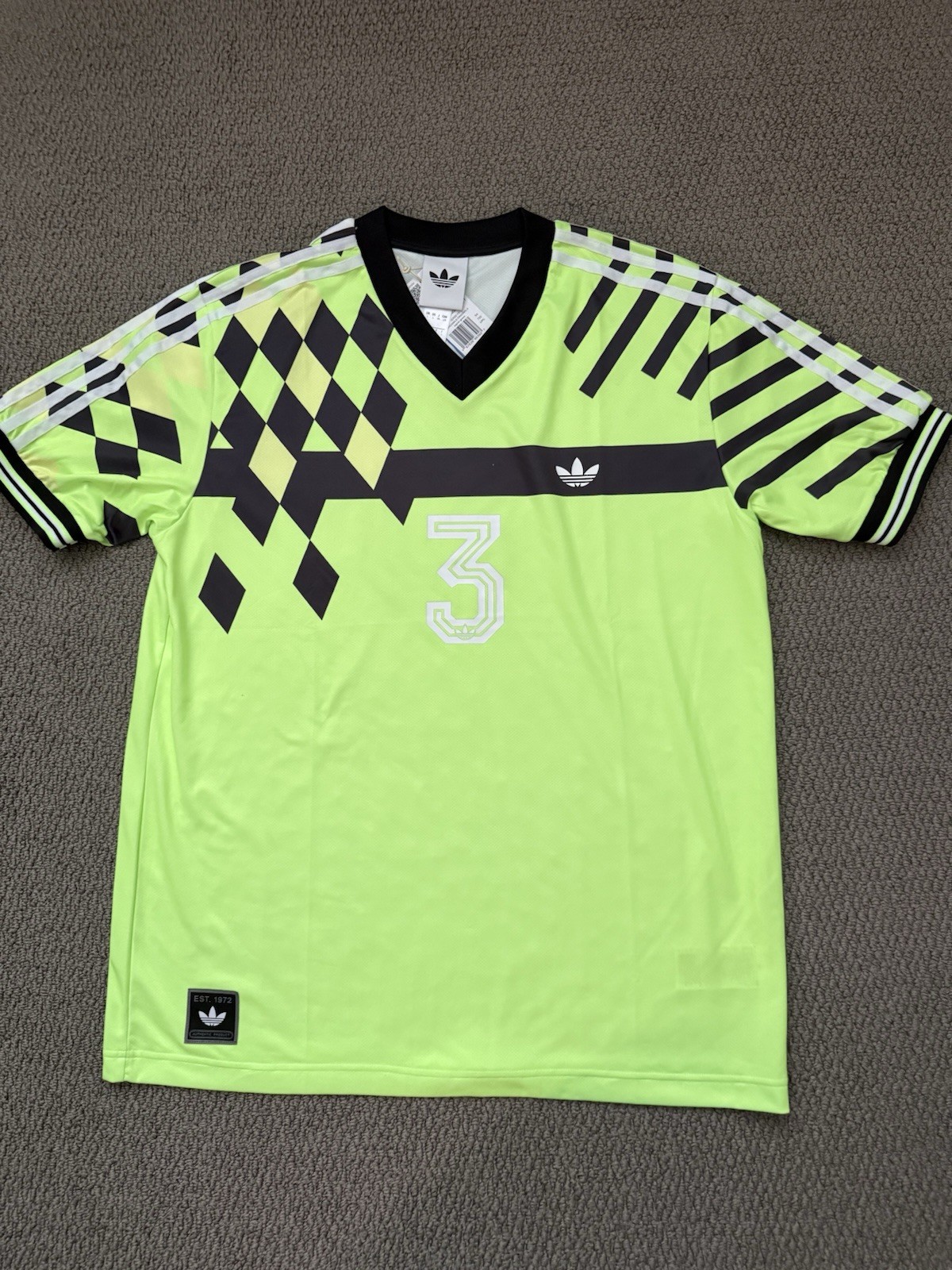 New ADIDAS Originals Nuwave 90’s Jersey Signal Green KD4853 Size L
