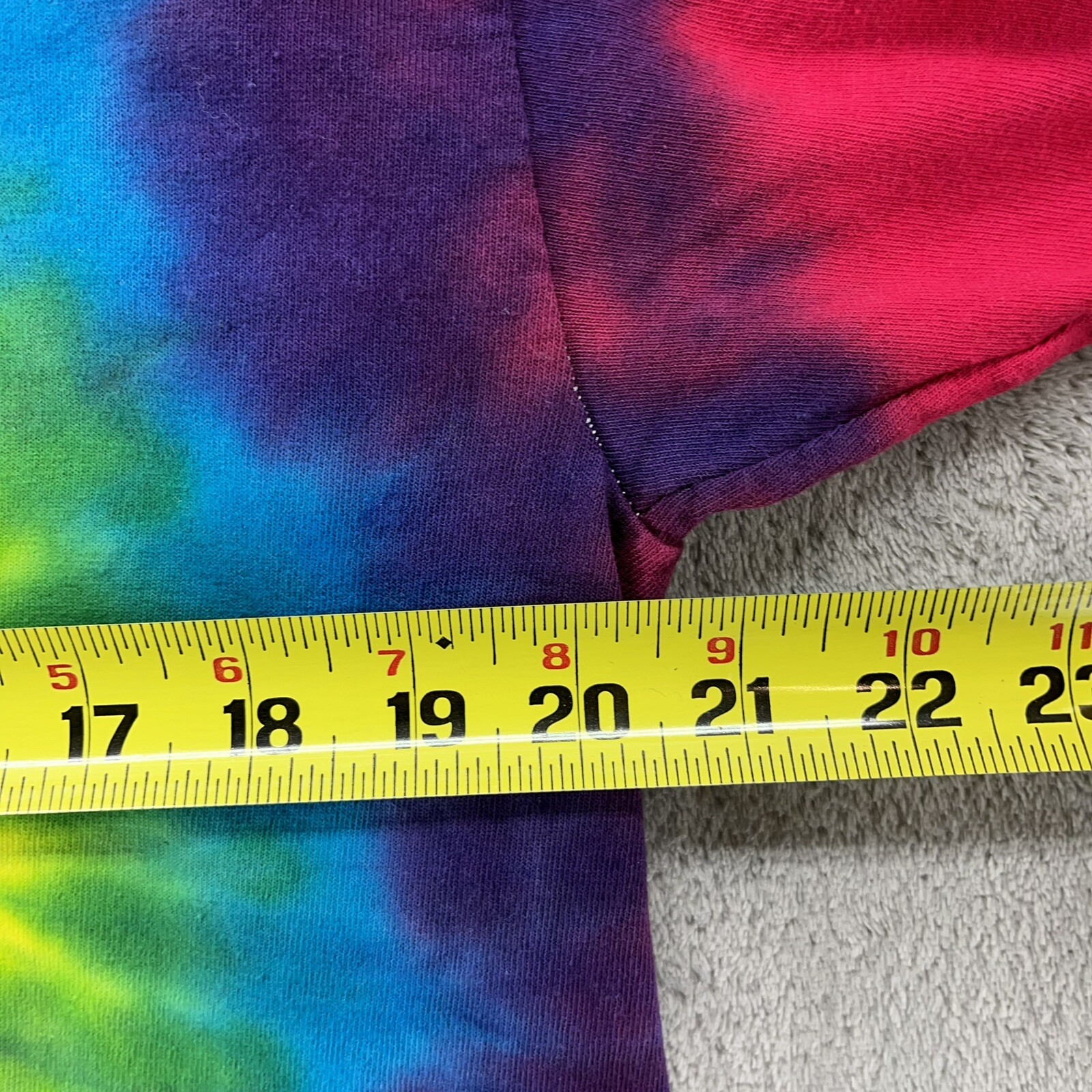 Hoschton Fall Festival Shirt Mens Large Multicolor Tie-Dye Hippy Hipster Retro
