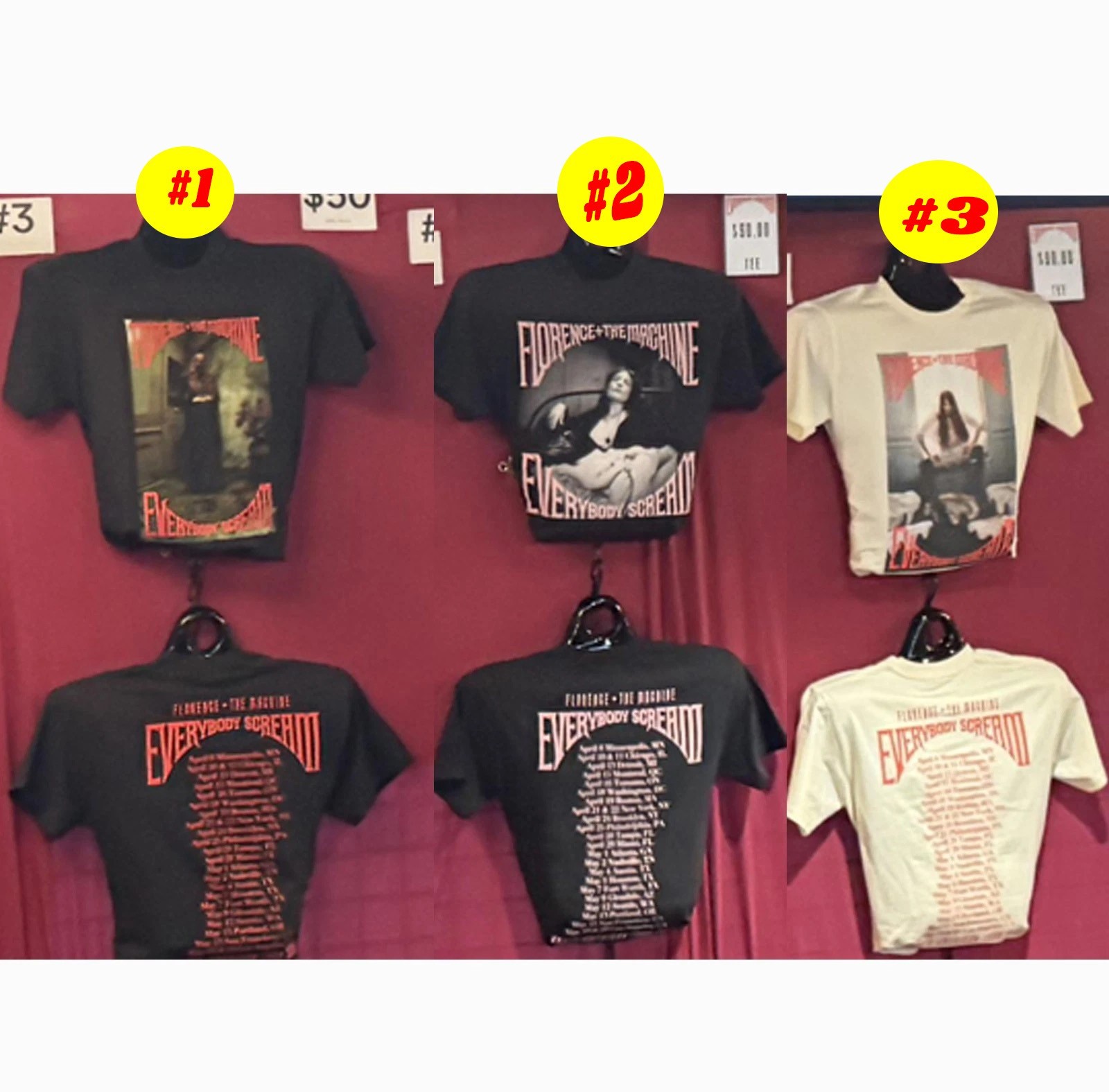 Florence And The Machine 2026 Everybody Scream North America Tour T-shirt