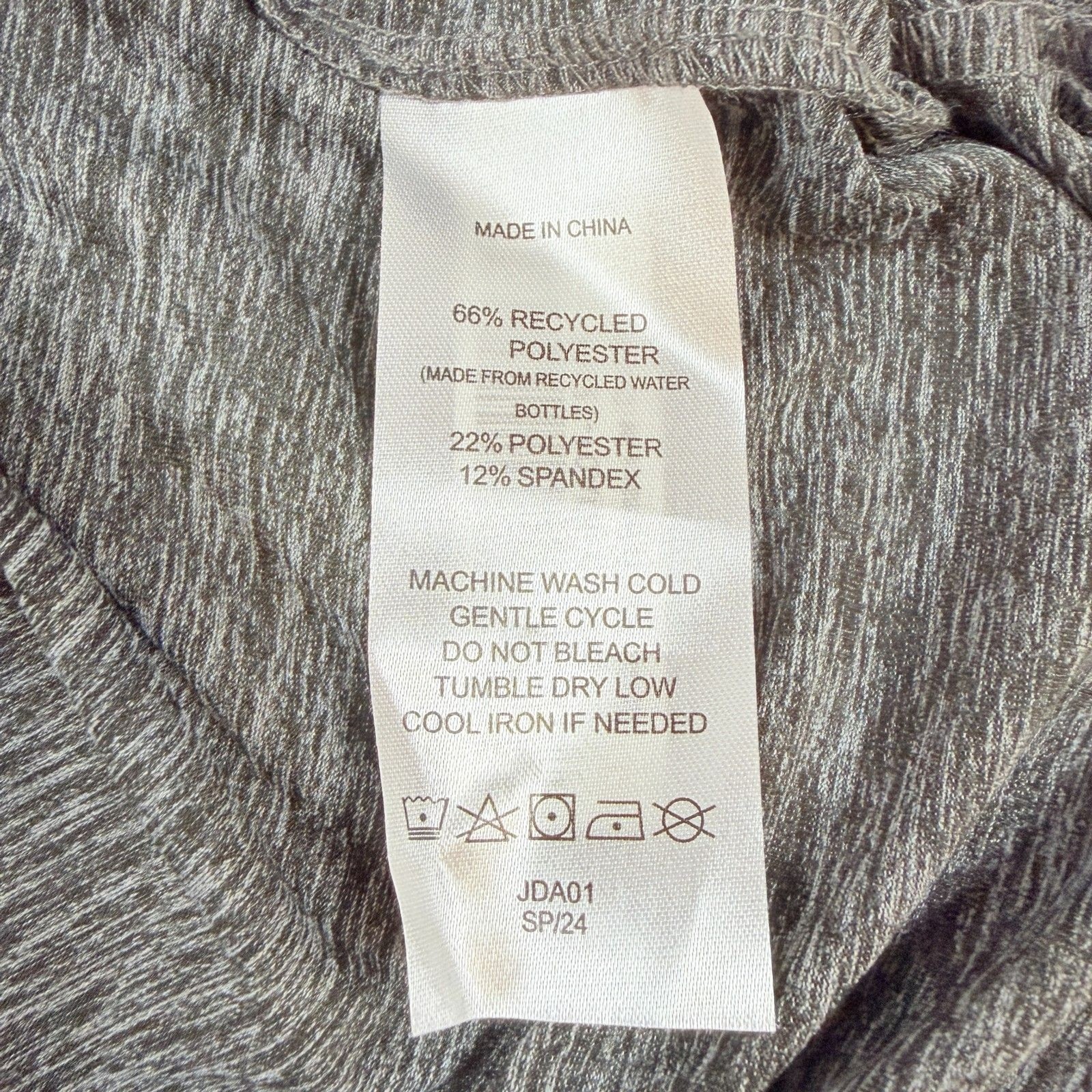 Quince Flowknit Breeze Performance Tee NWT Mens Small Heather Grey Active