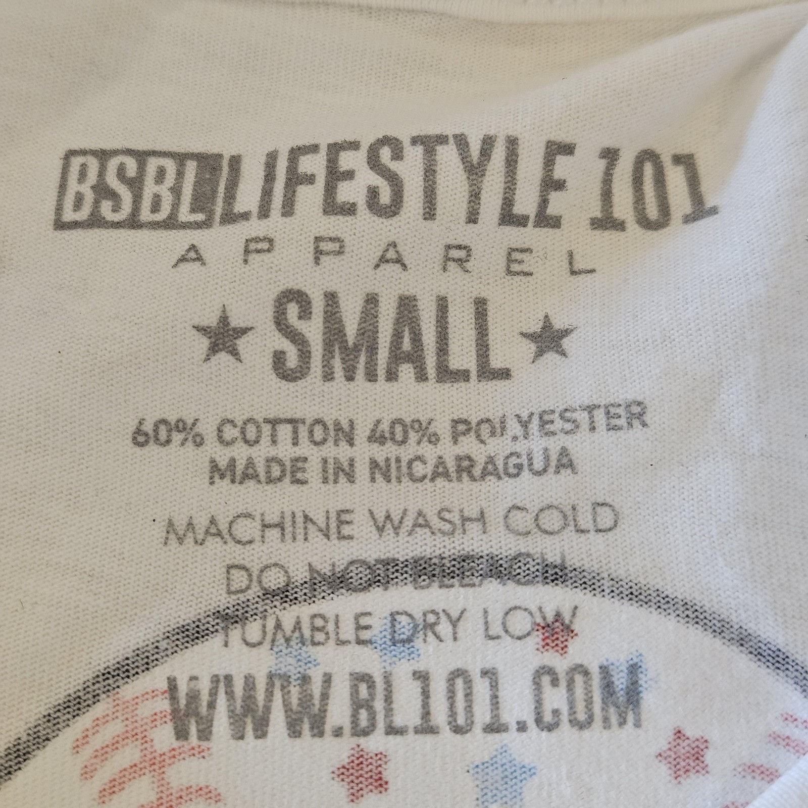 Baseball Lifestyle 101 Shirt Mens Small White Ice Cream USA Baseball Graphic NWT