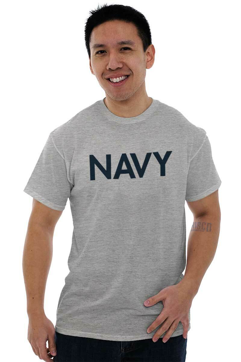 Navy PT Military USA Training Armed Forces Womens or Mens Crewneck T Shirt Tee